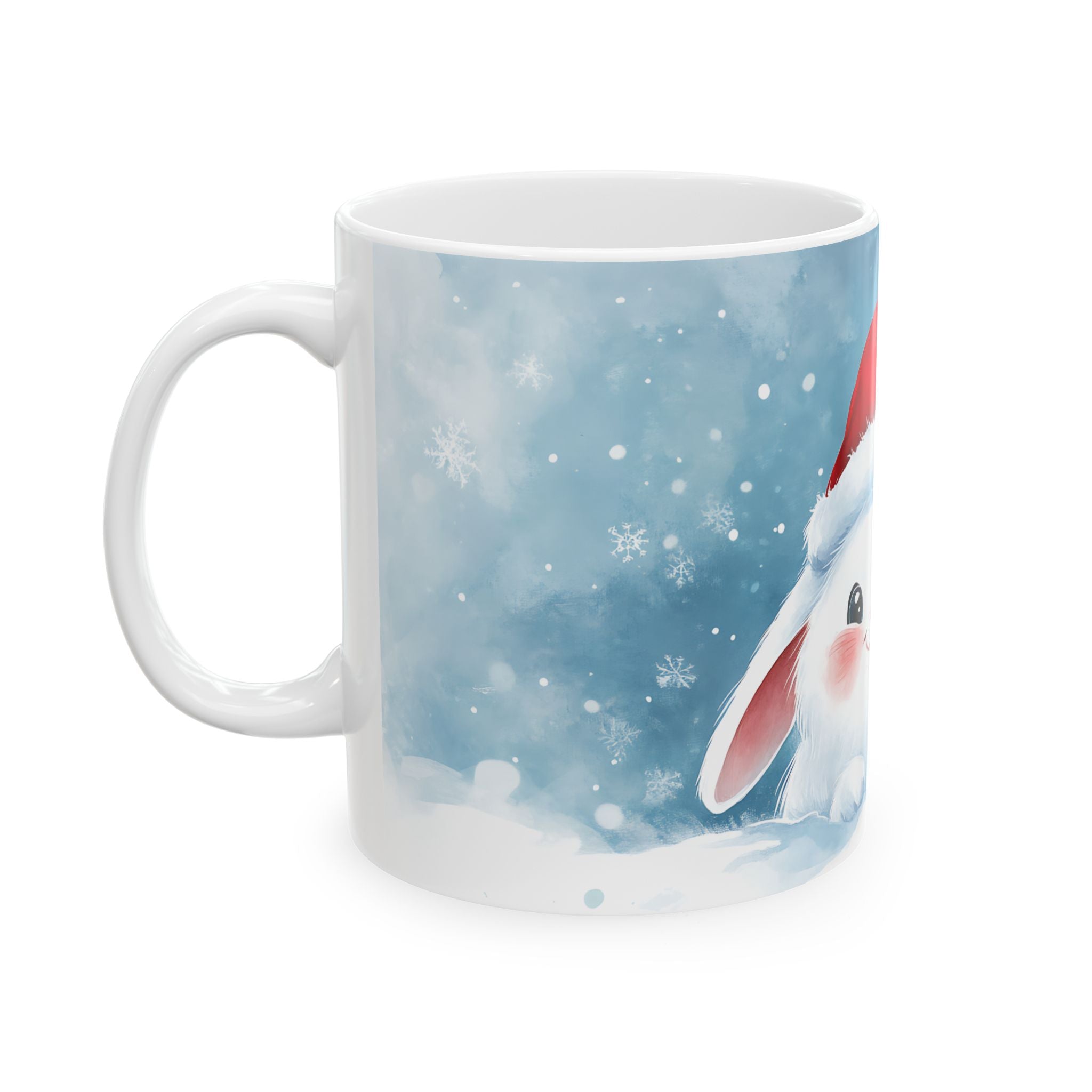 Cute Christmas Bunny Snow Mug