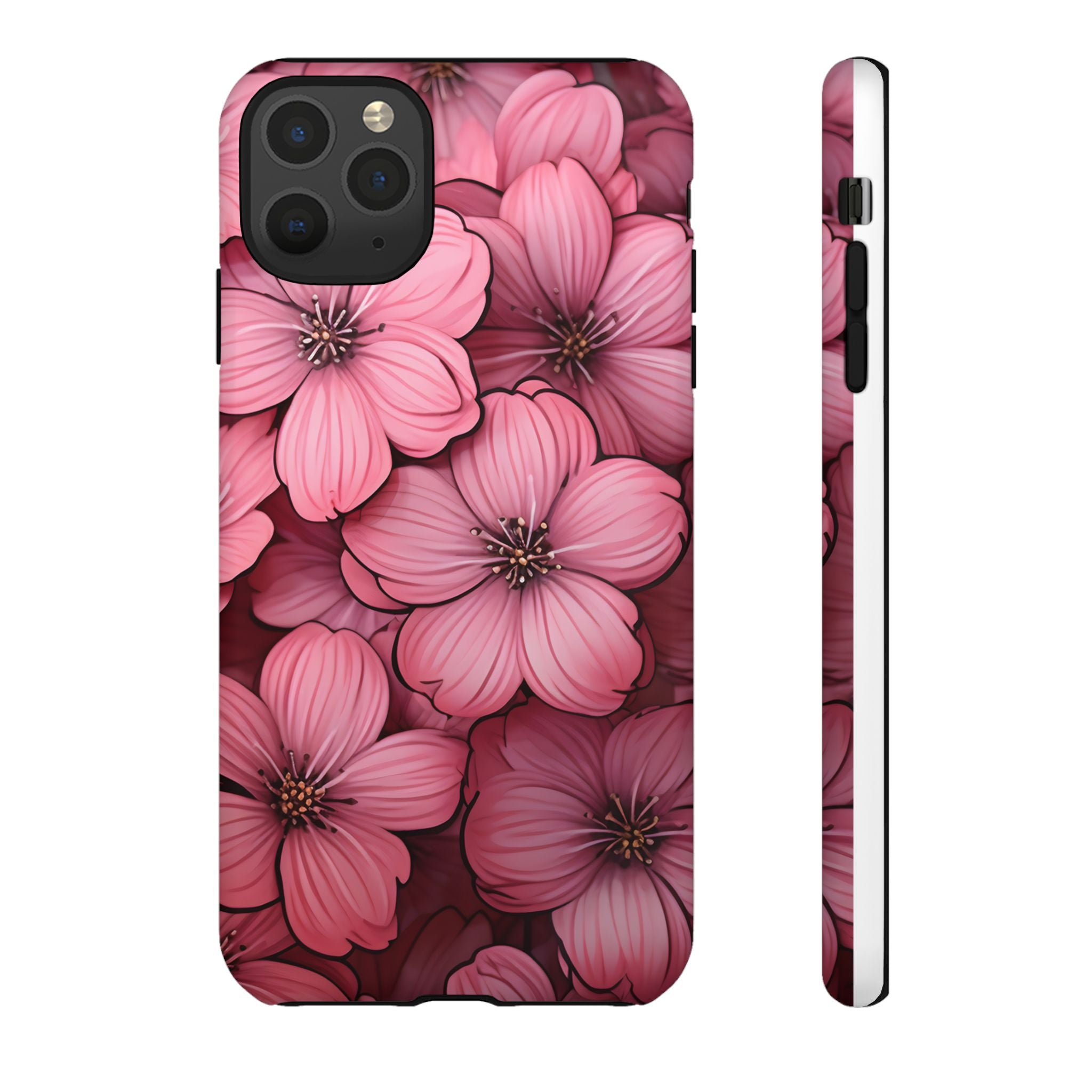 Pink Blossom Hexagon iPhone Case - Rugged