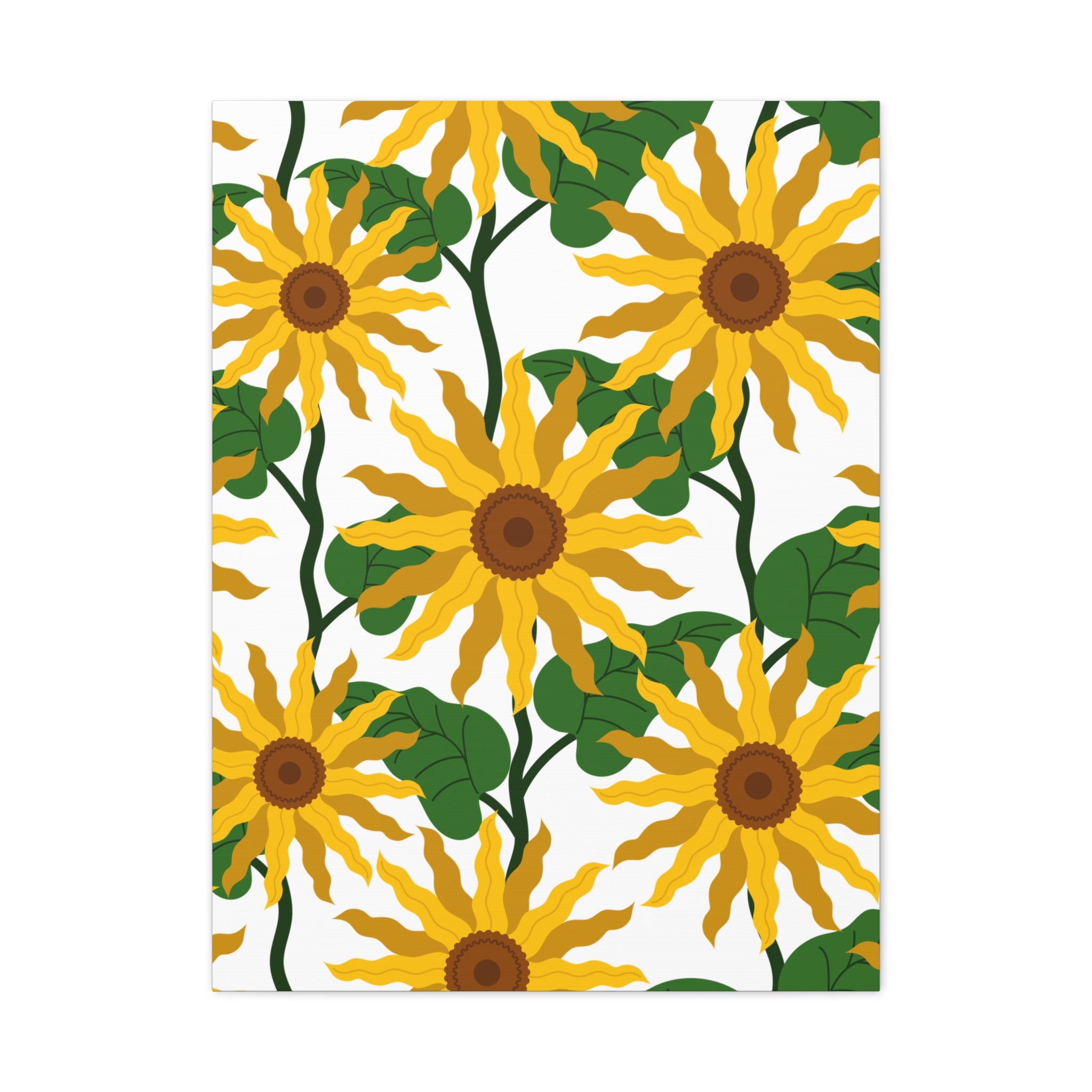 Bold Sunflower Canvas Art Print