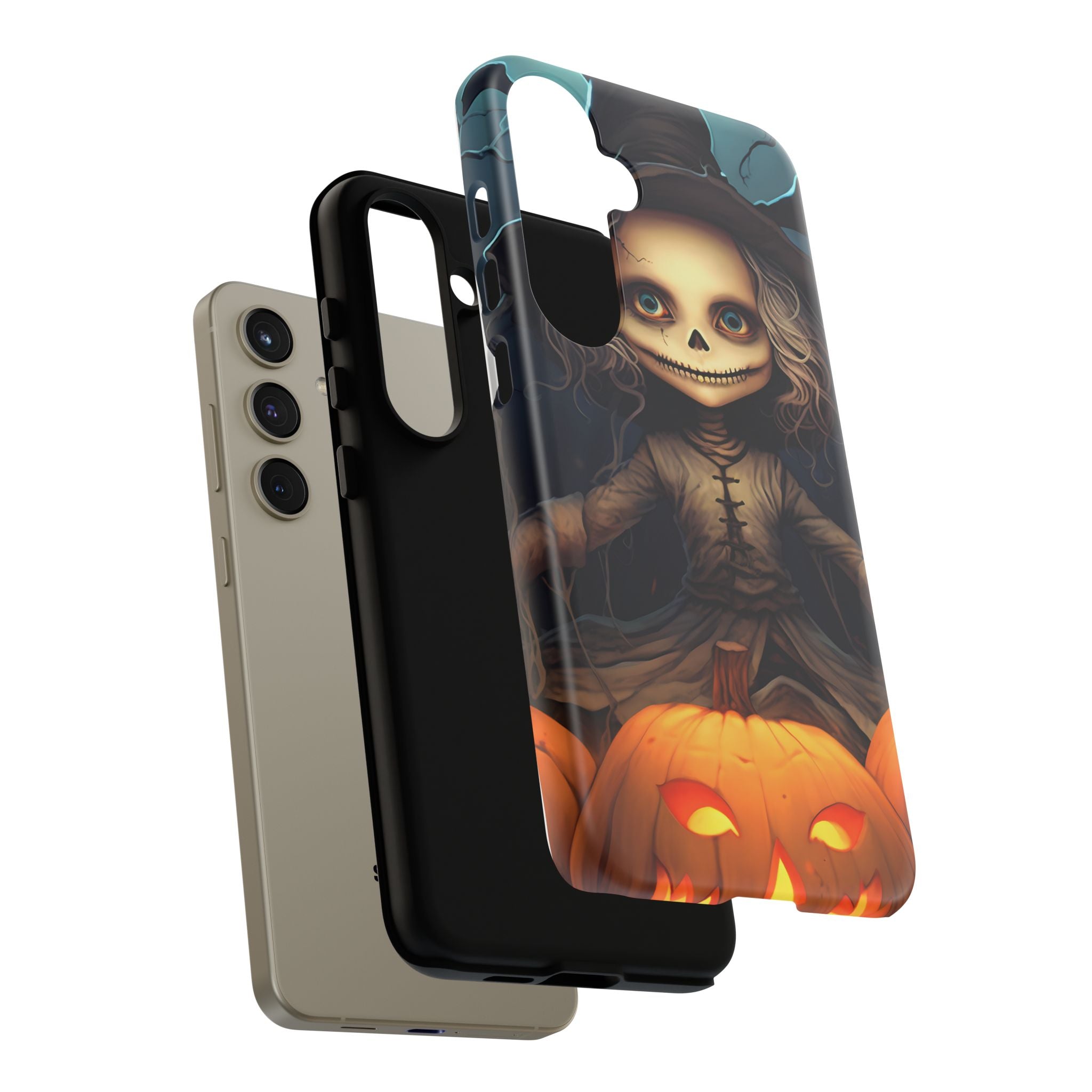 Spooky Skull Girl Halloween Samsung Case