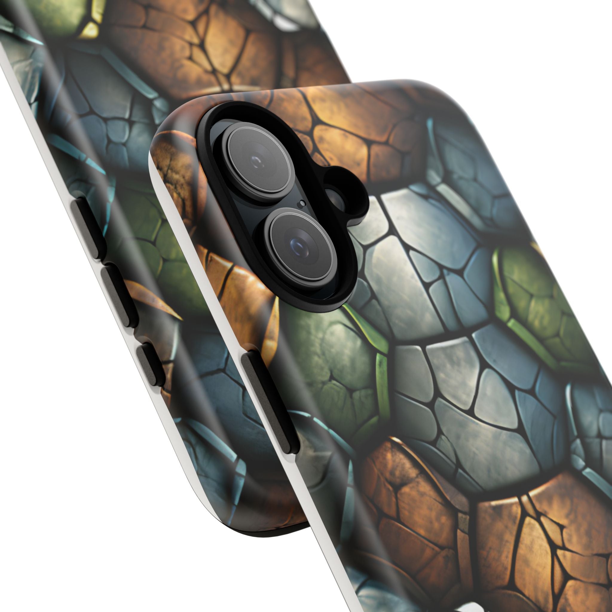 Hexagon Stone iPhone Case - Rugged Texture