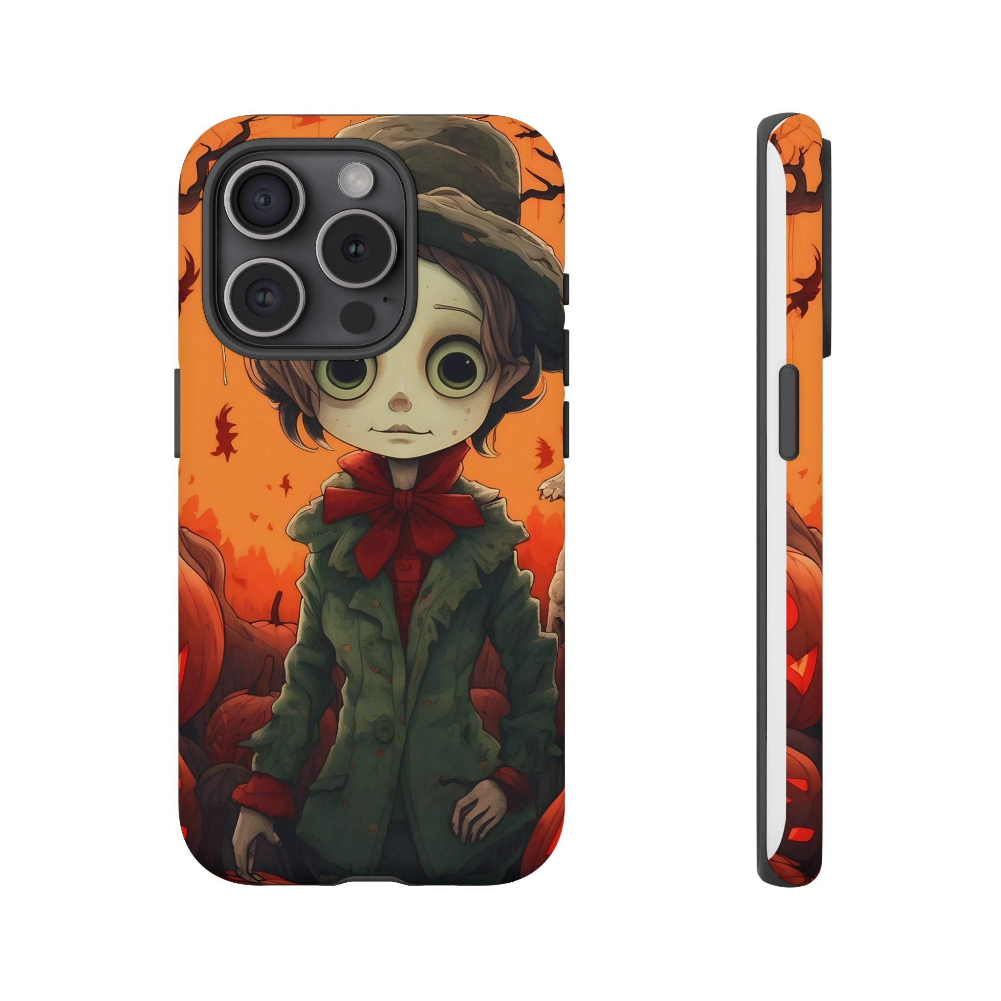 Spooky Autumn Child Hexagon Stone iPhone Case