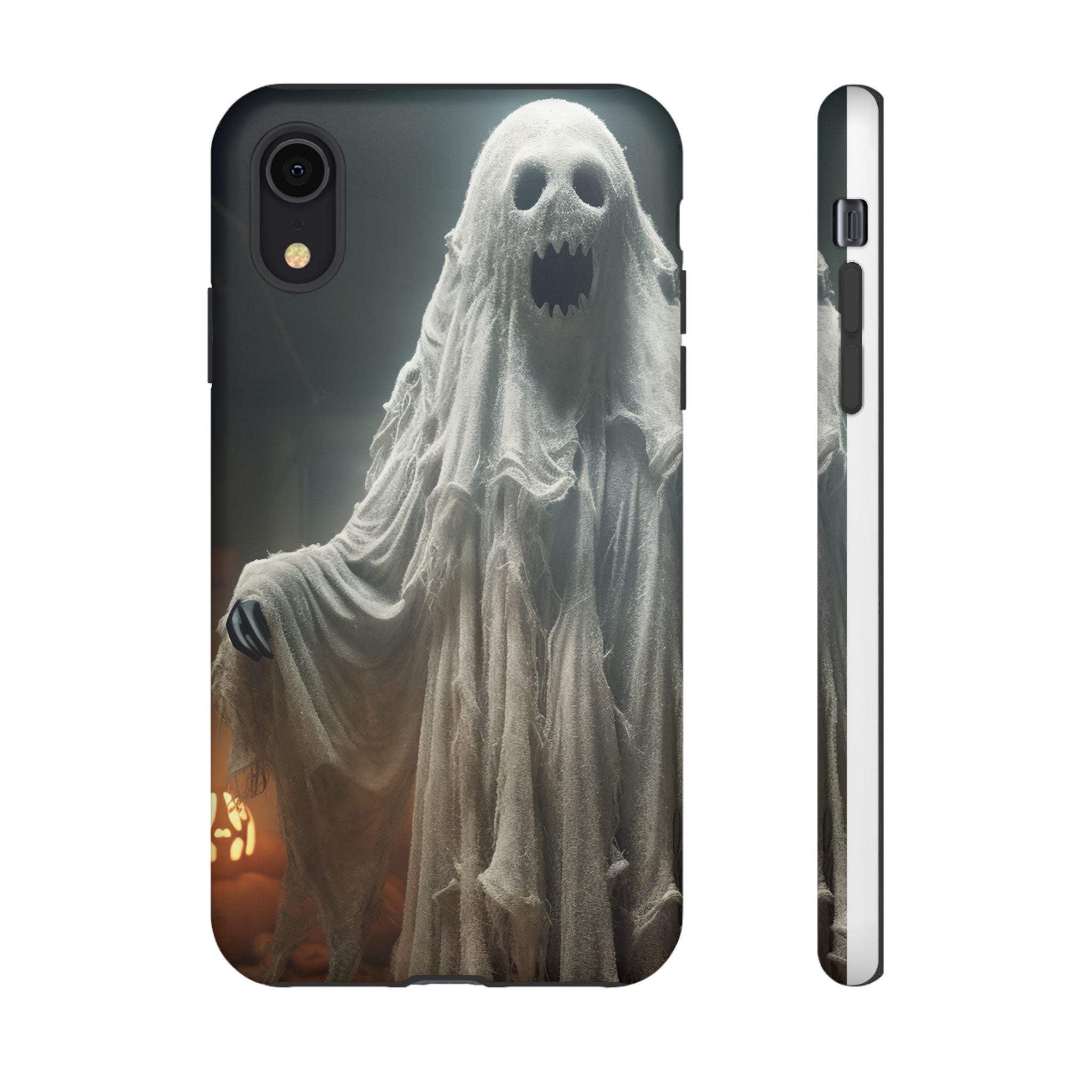 Spooky Ghost Hexagon Stone iPhone Case