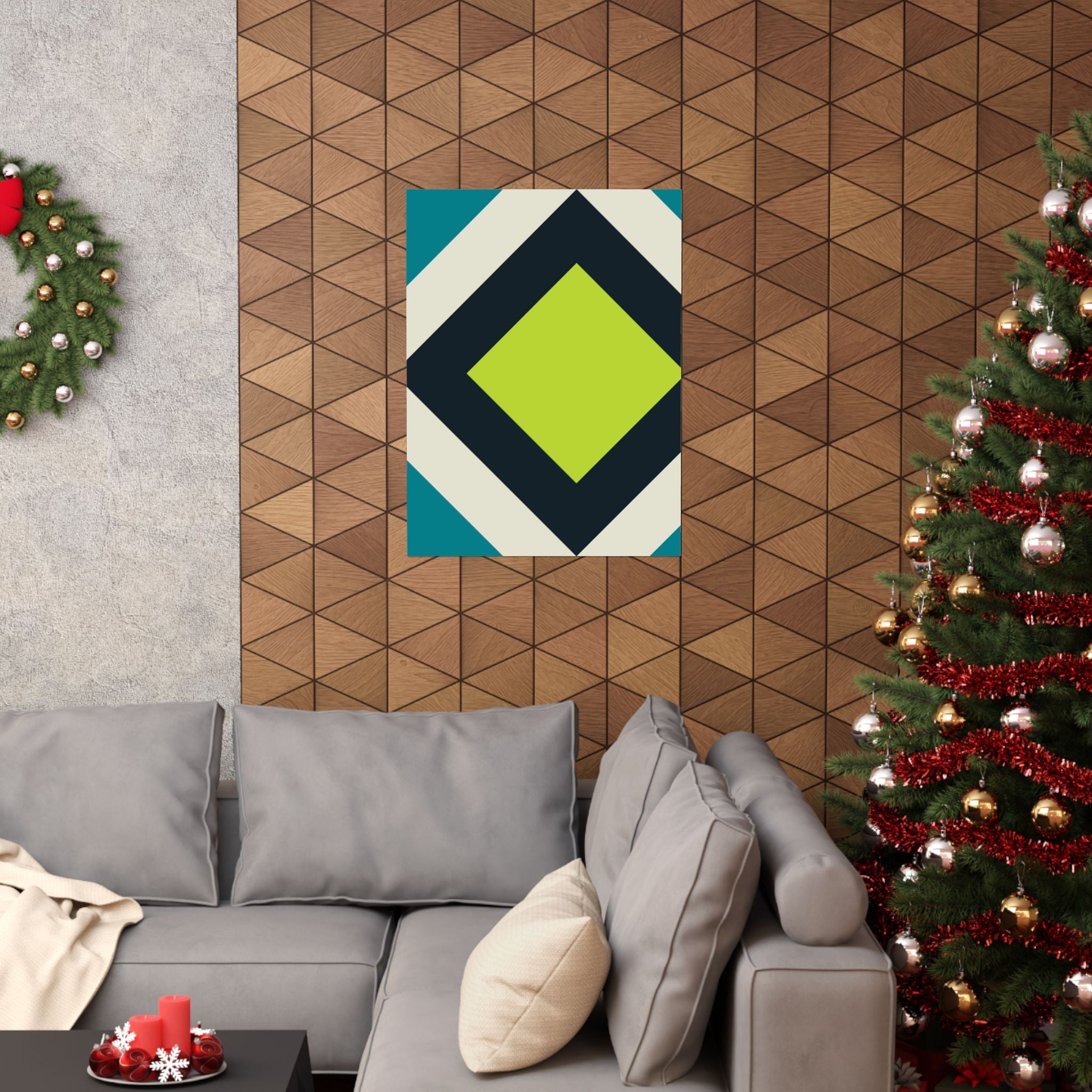 Geometric Diamond Art Poster