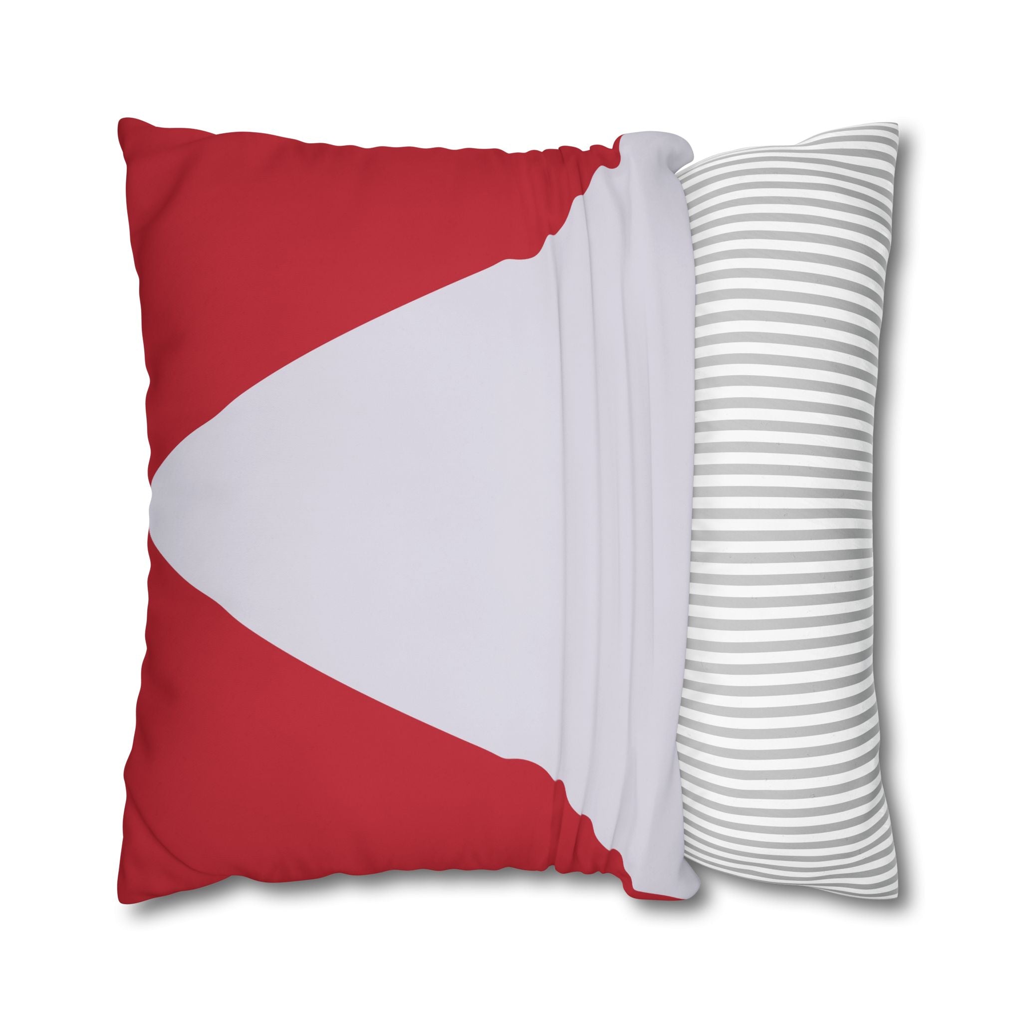 Geometric Crimson & Lavender Pillowcase