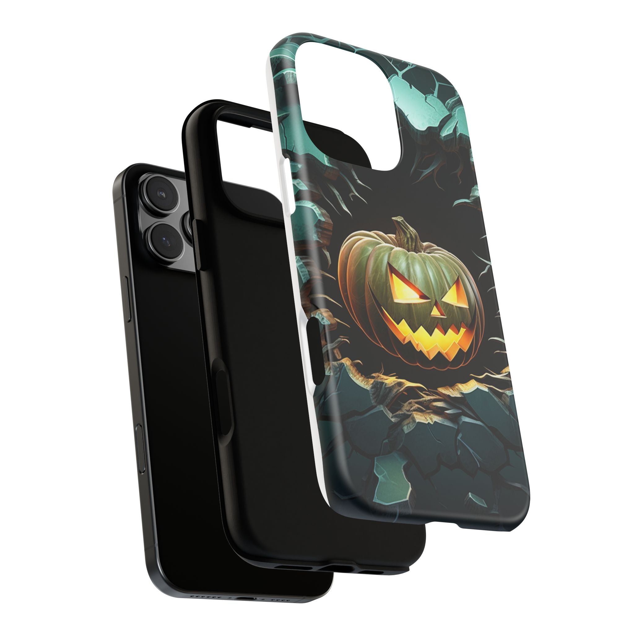 Spooky Jack-o'-Lantern Hexagon iPhone Case