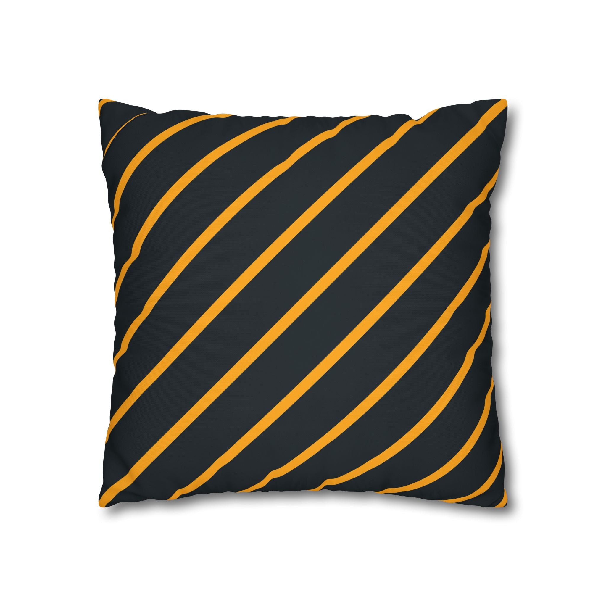 Bold Orange Diagonal Stripe Pillowcase