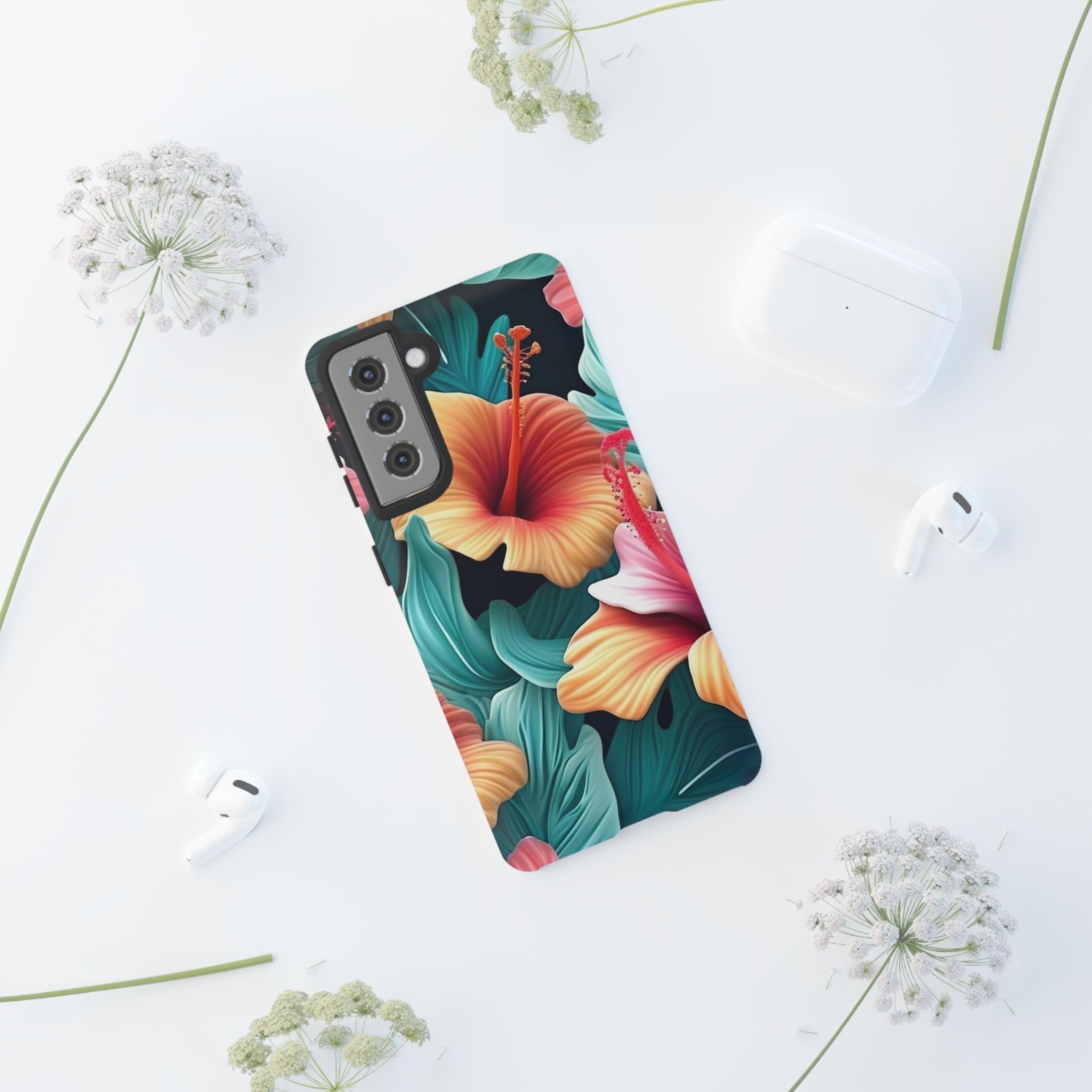 Vibrant Hibiscus Samsung Phone Case