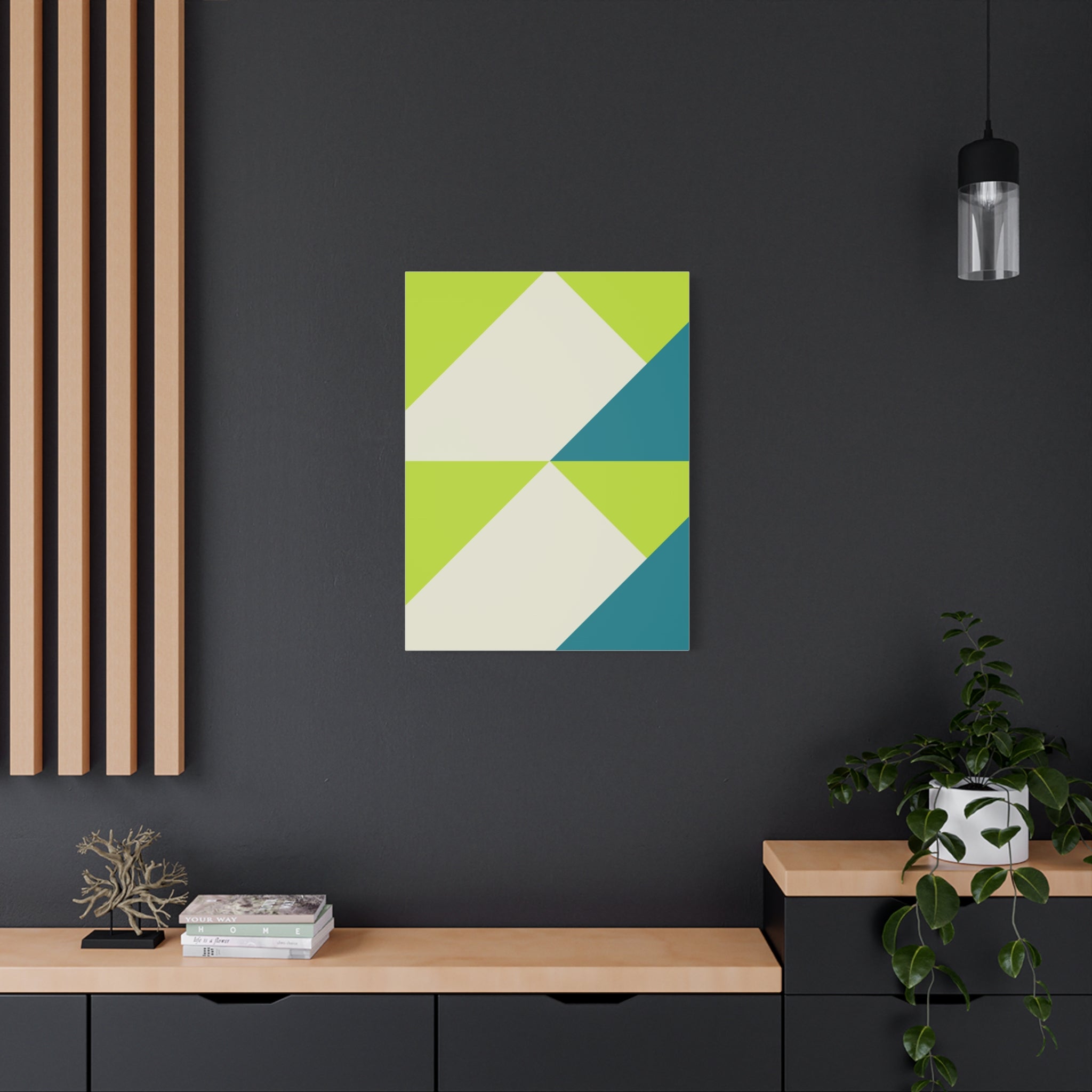 Geometric Triangle Canvas Wall Art