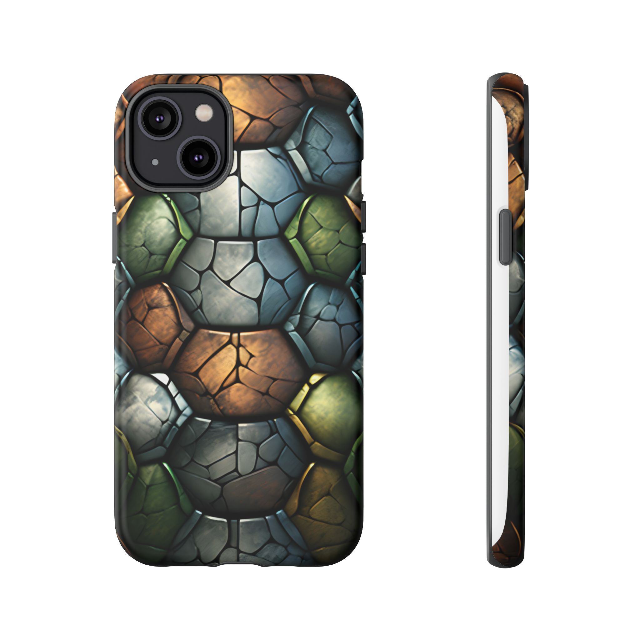 Hexagon Stone iPhone Case - Rugged Texture