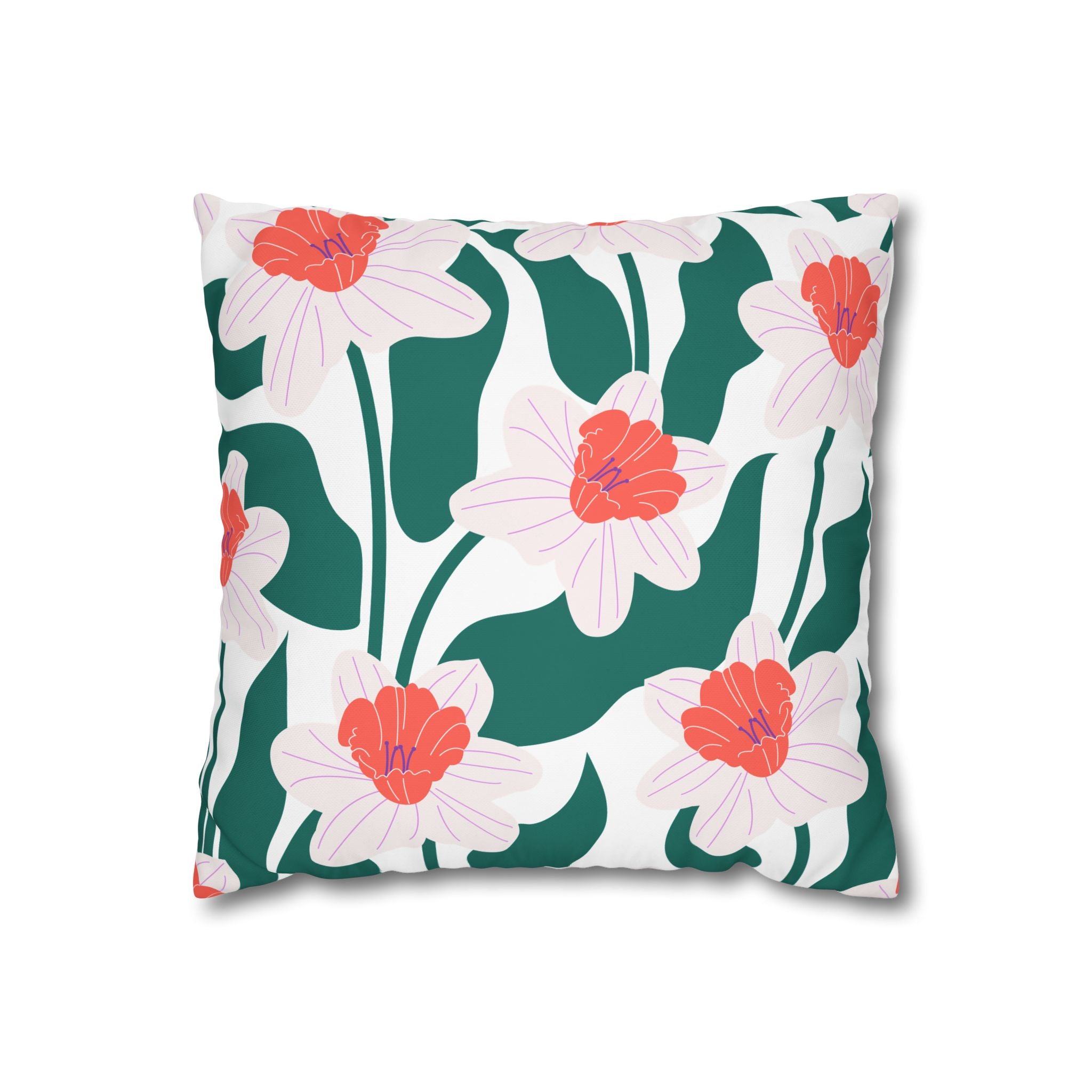 Daffodil Pillowcase - Modern Floral Design