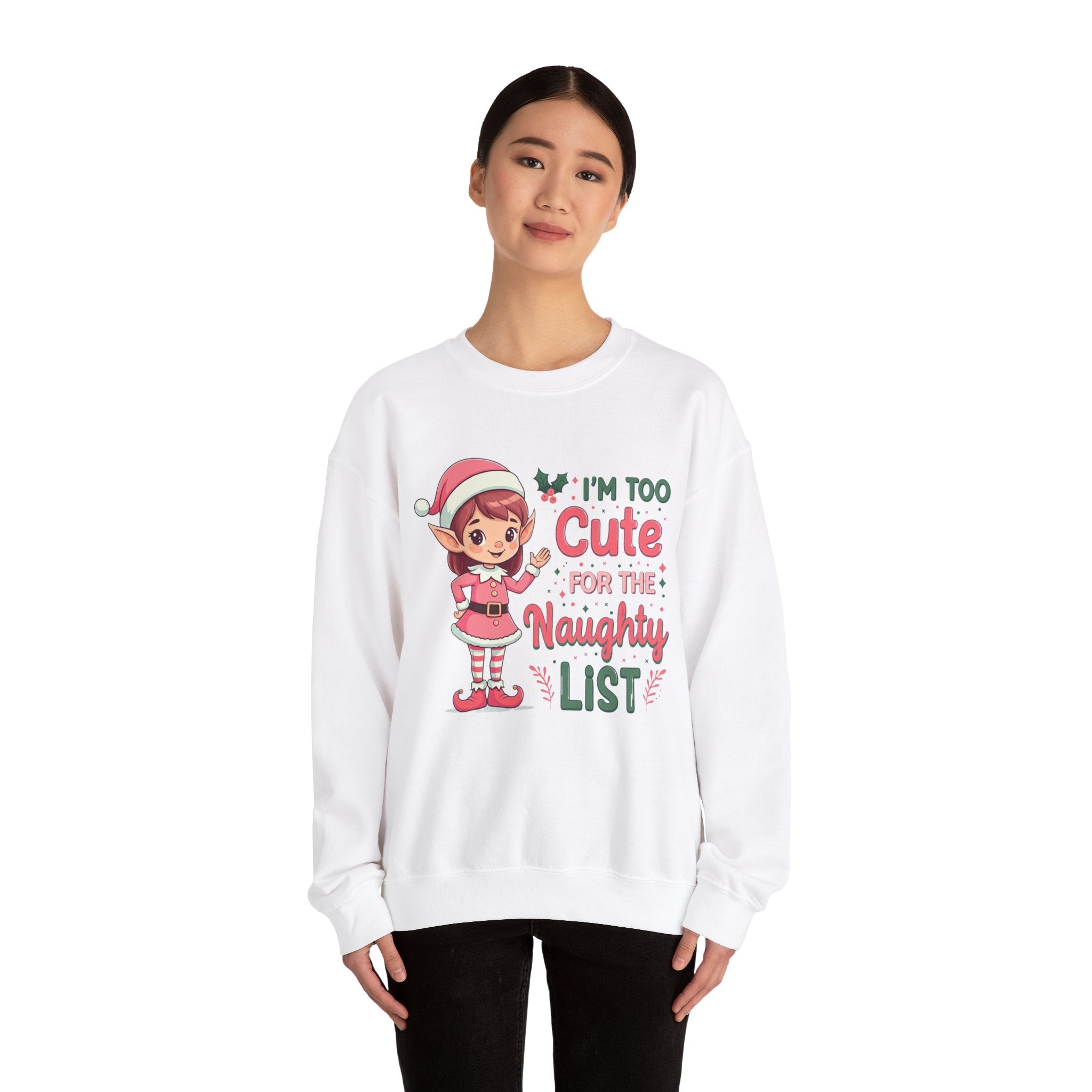 Too Cute Elf Christmas Sweatshirt