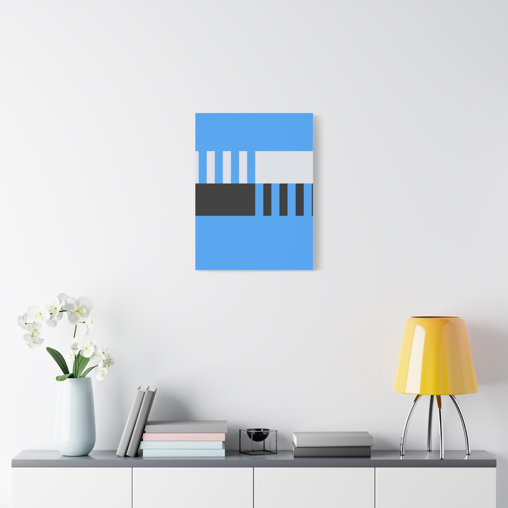 Abstract Geometric Bridge Canvas Art