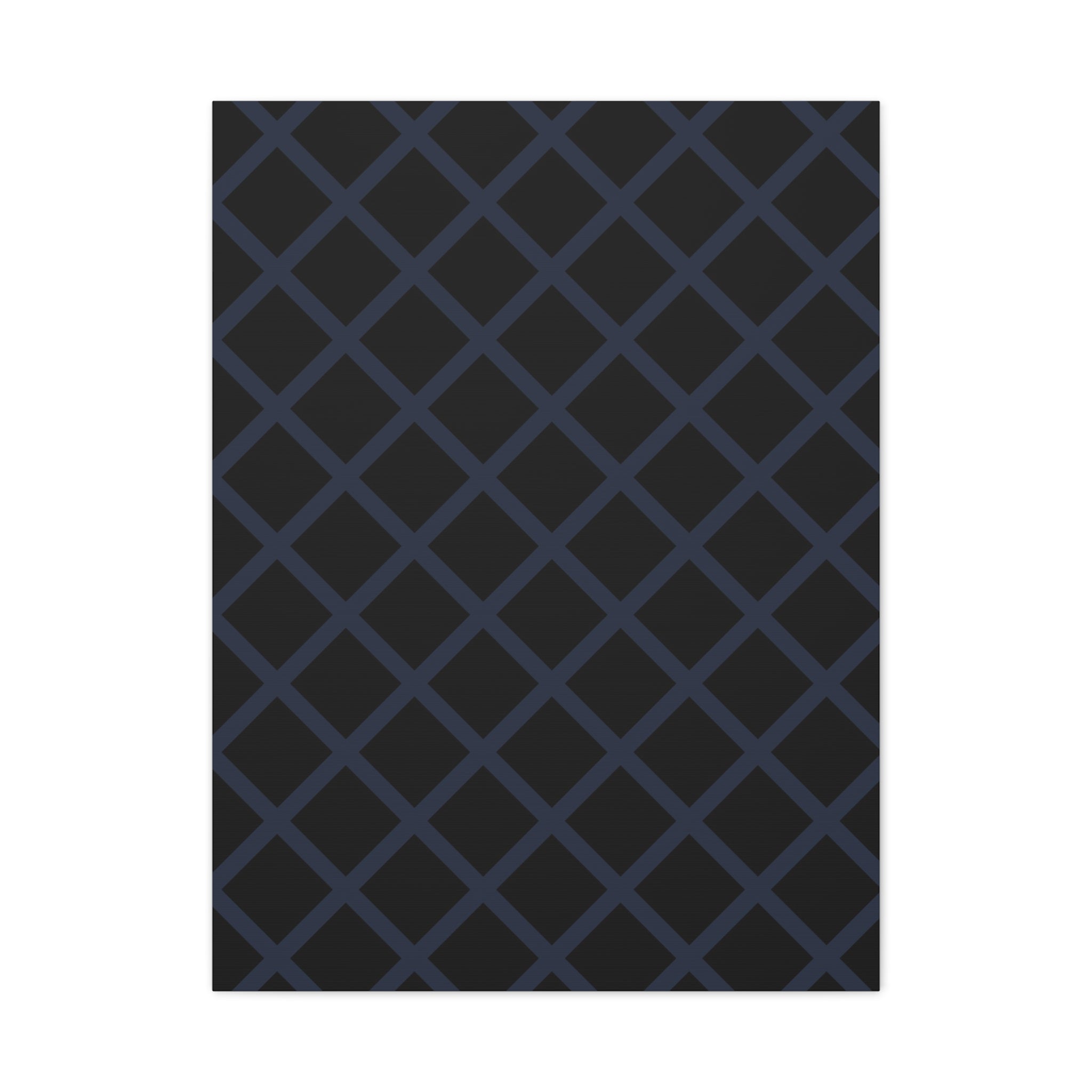 Geometric Diamond Lattice Canvas Art