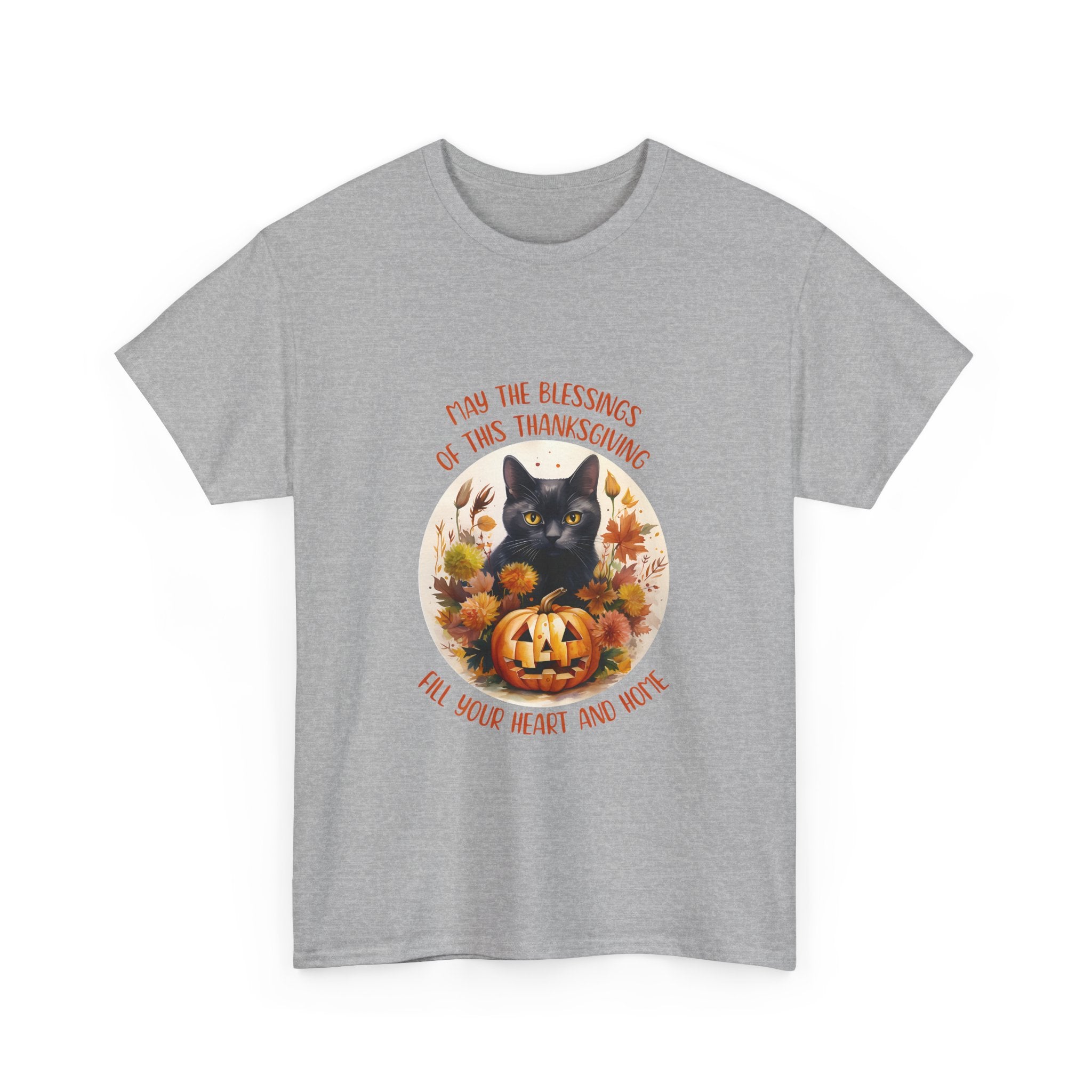 Spooky Thanksgiving Cat T-Shirt