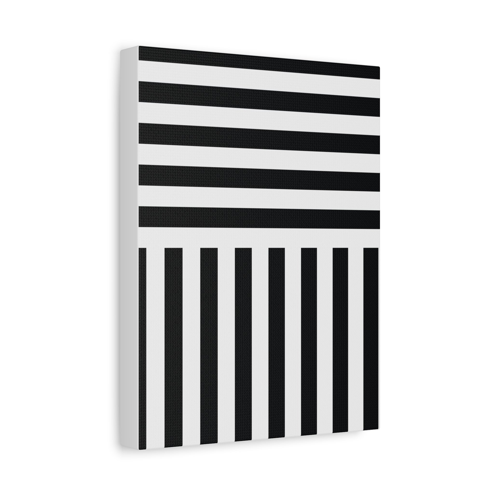 Monochrome Geometric Canvas Art