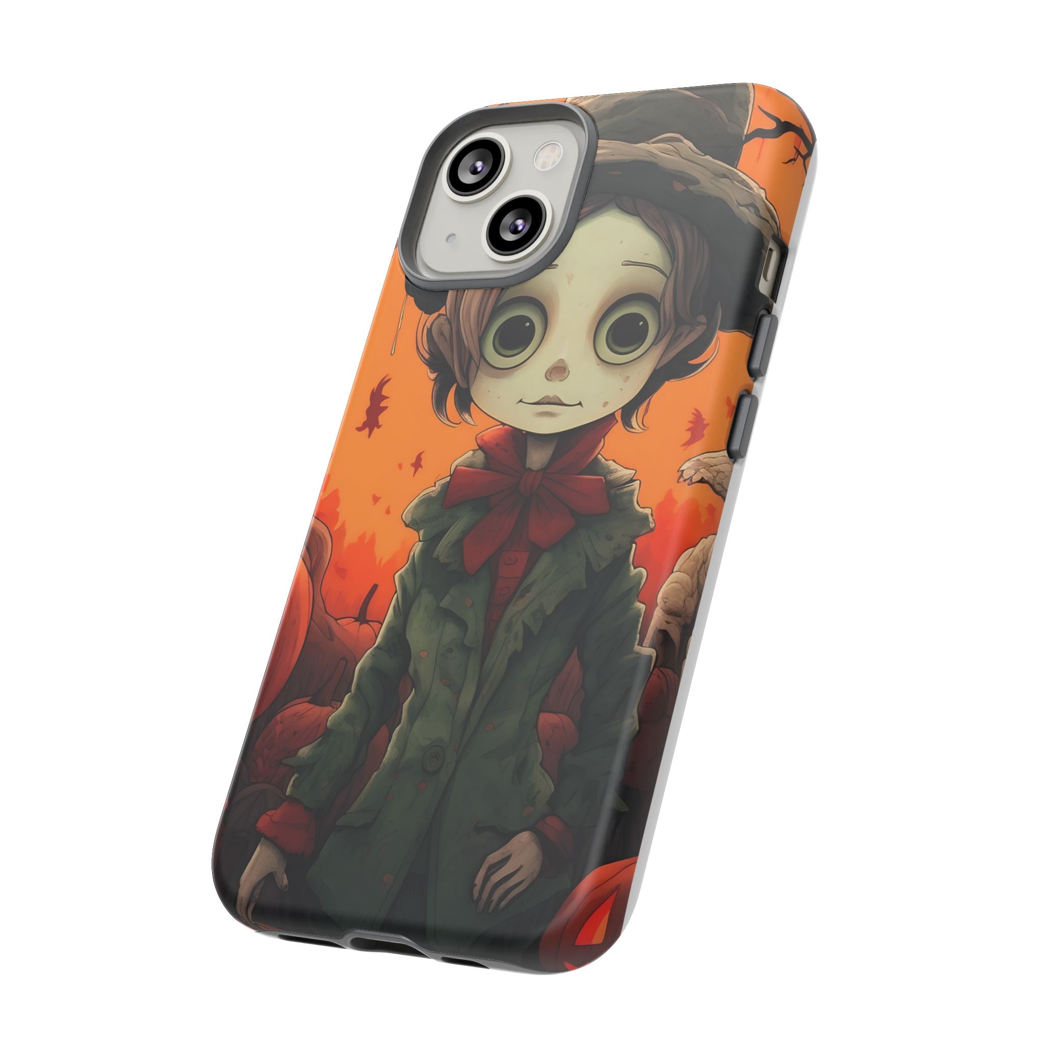 Spooky Autumn Child Hexagon Stone iPhone Case