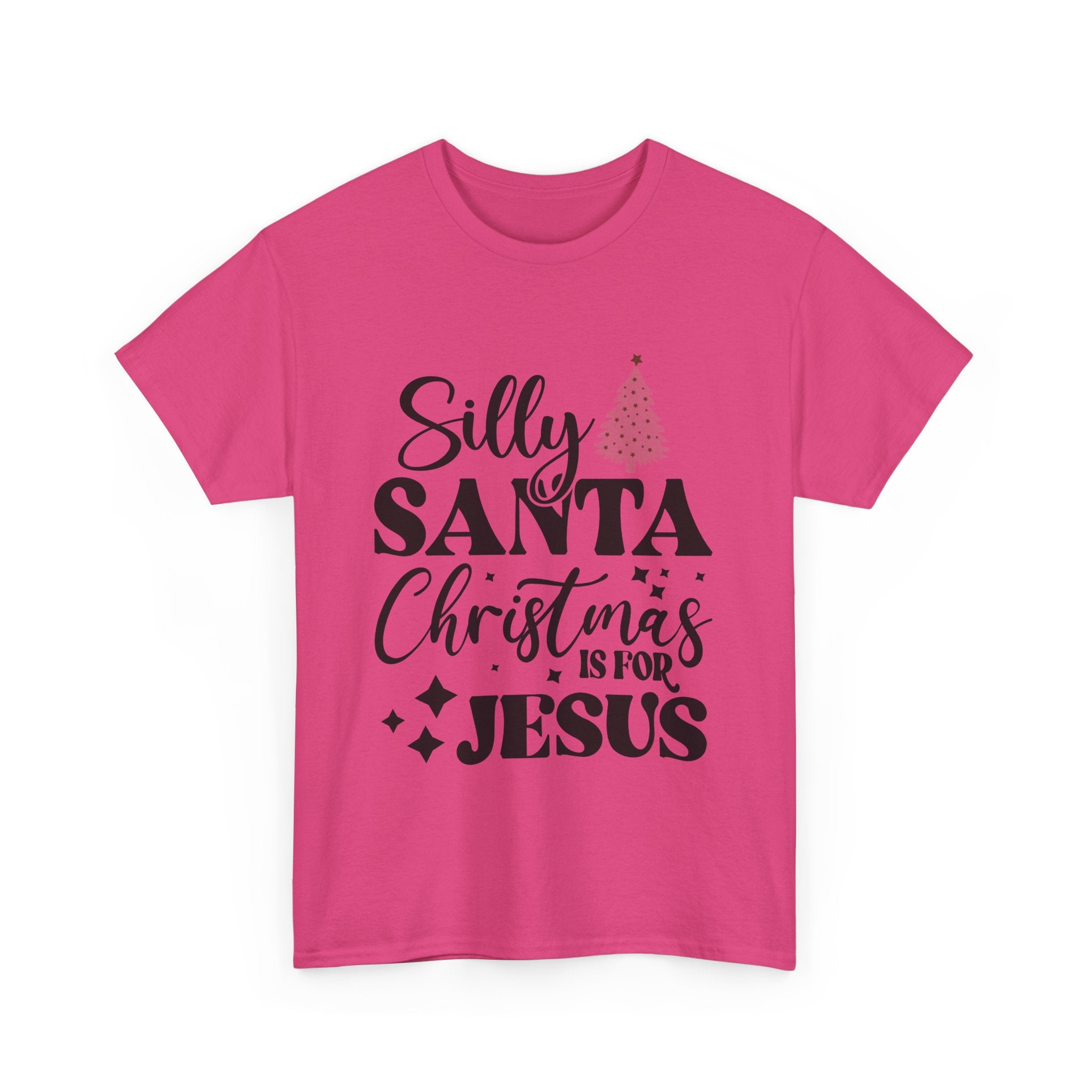 Pink Minimalist Christmas Tree T-Shirt