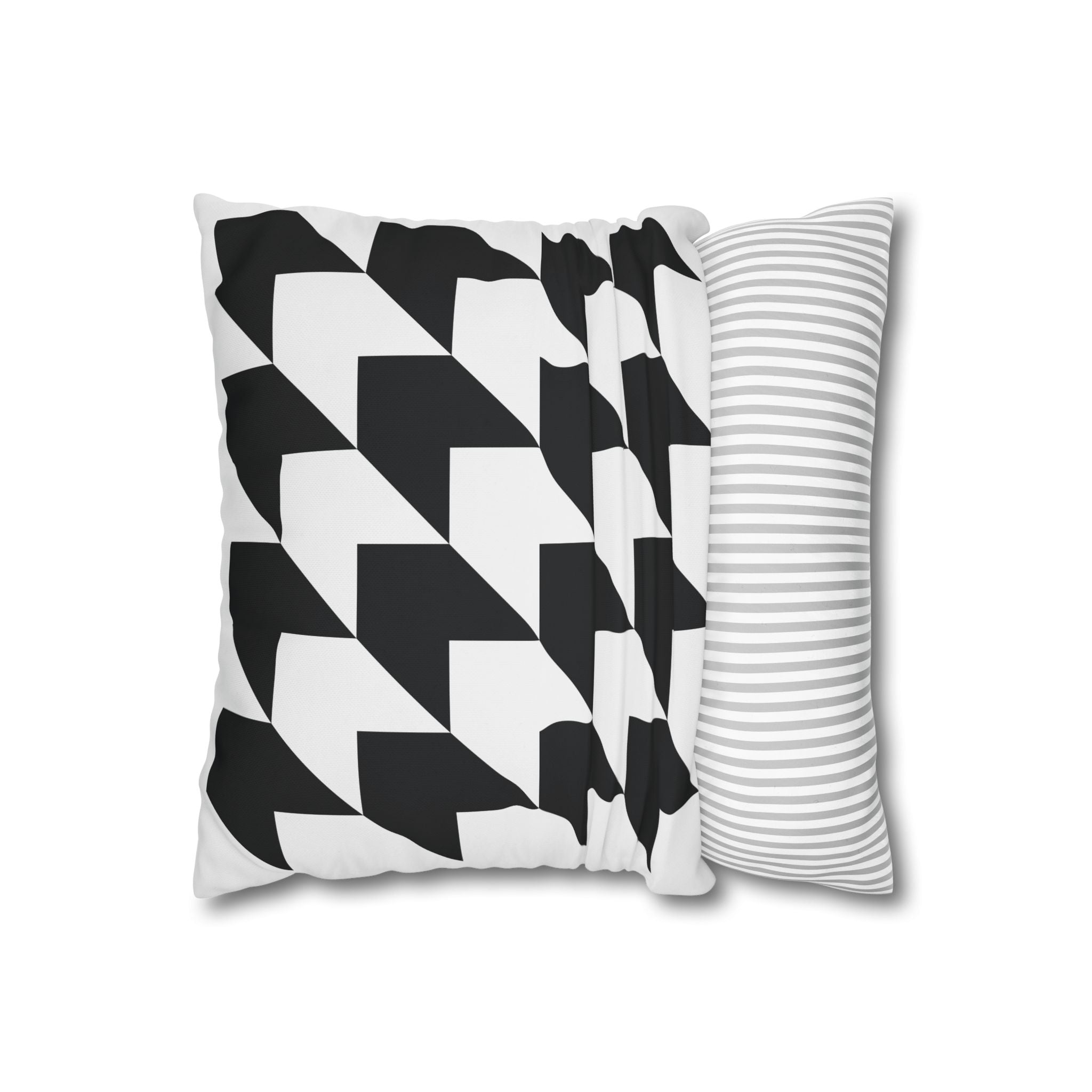 Geometric Arrow Pillowcase - Black & Gray