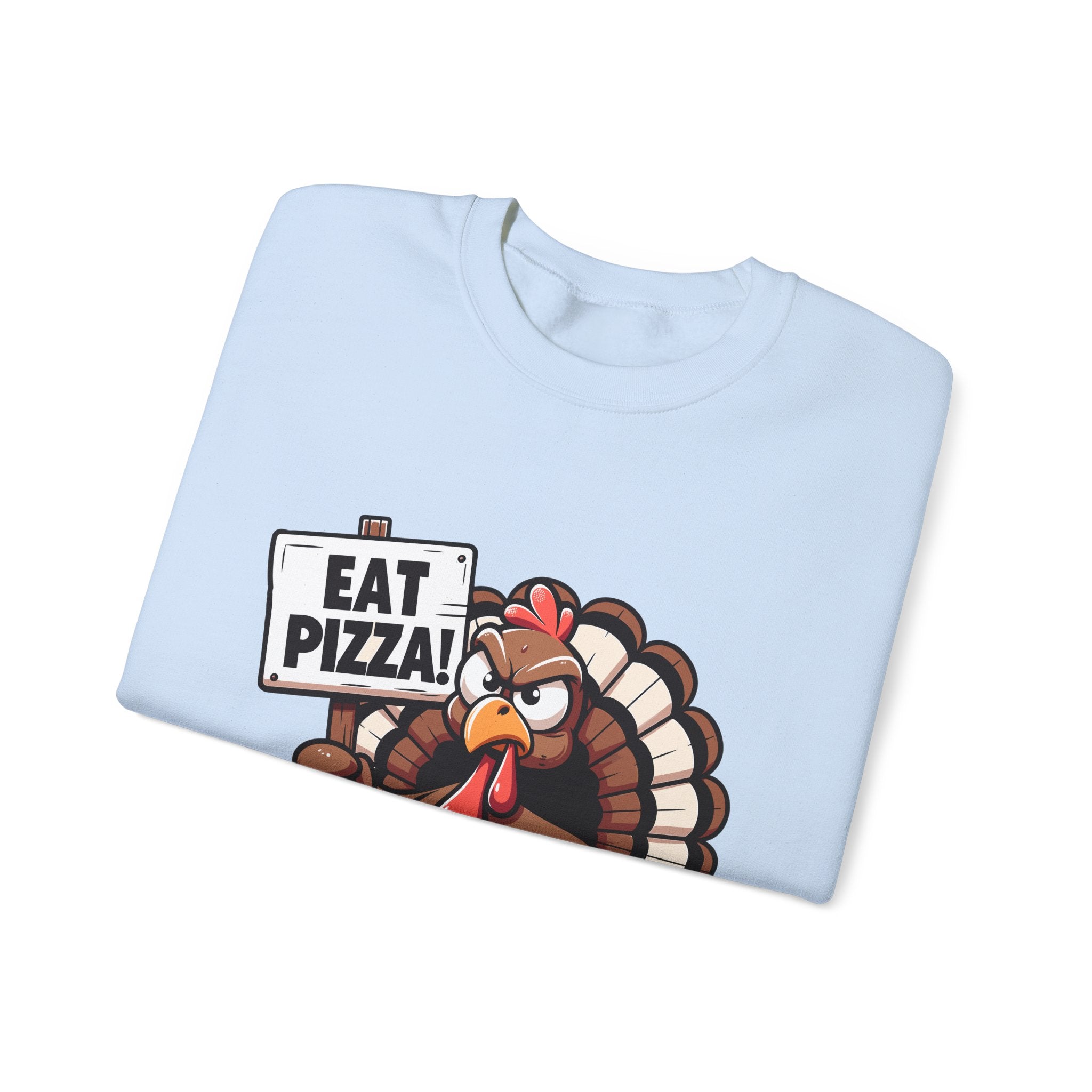 Angry Turkey Pizza Thanksgiving Sweatshirt