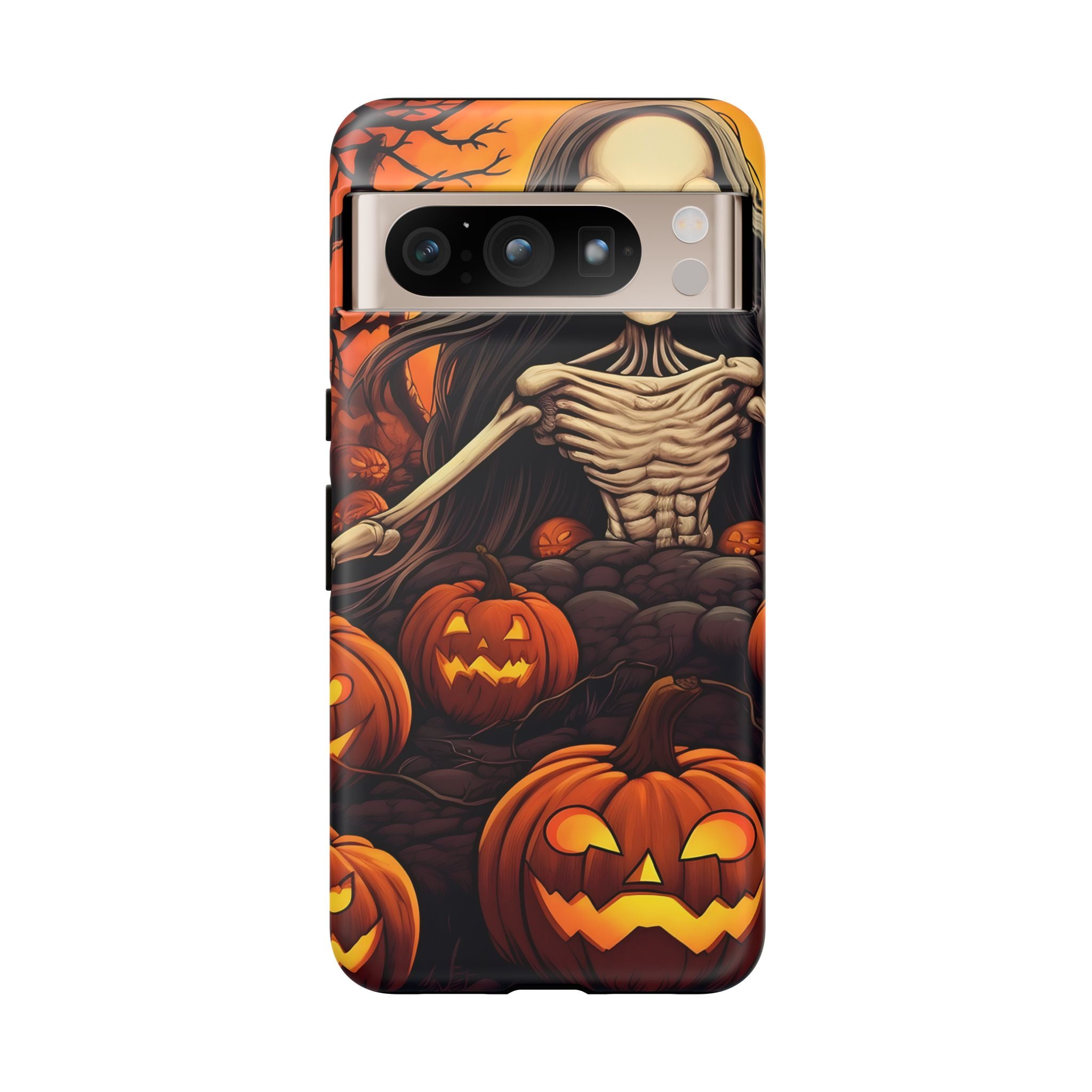 Spooky Skeleton Halloween Google Pixel Case (All Models)