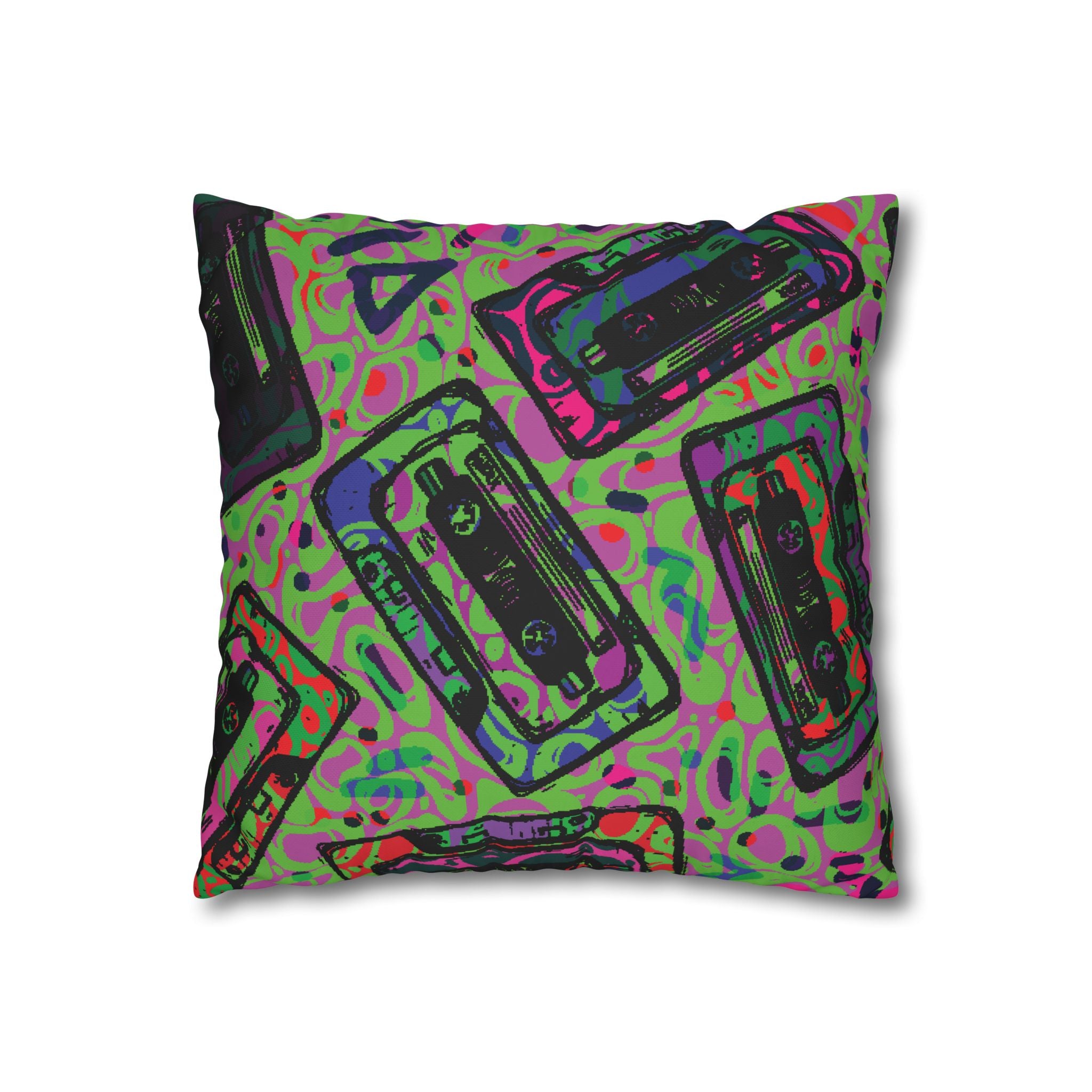 Retro Cassette Tape Pillowcase - 80s Vibe