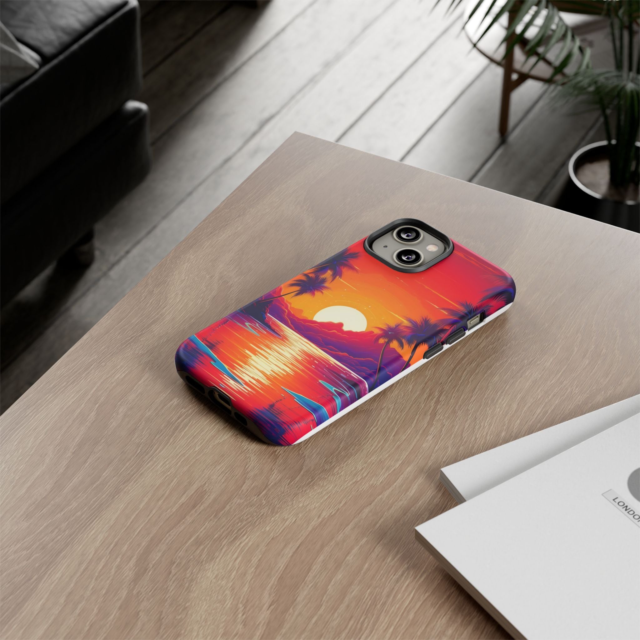 Sunset Beach Hexagon iPhone Case