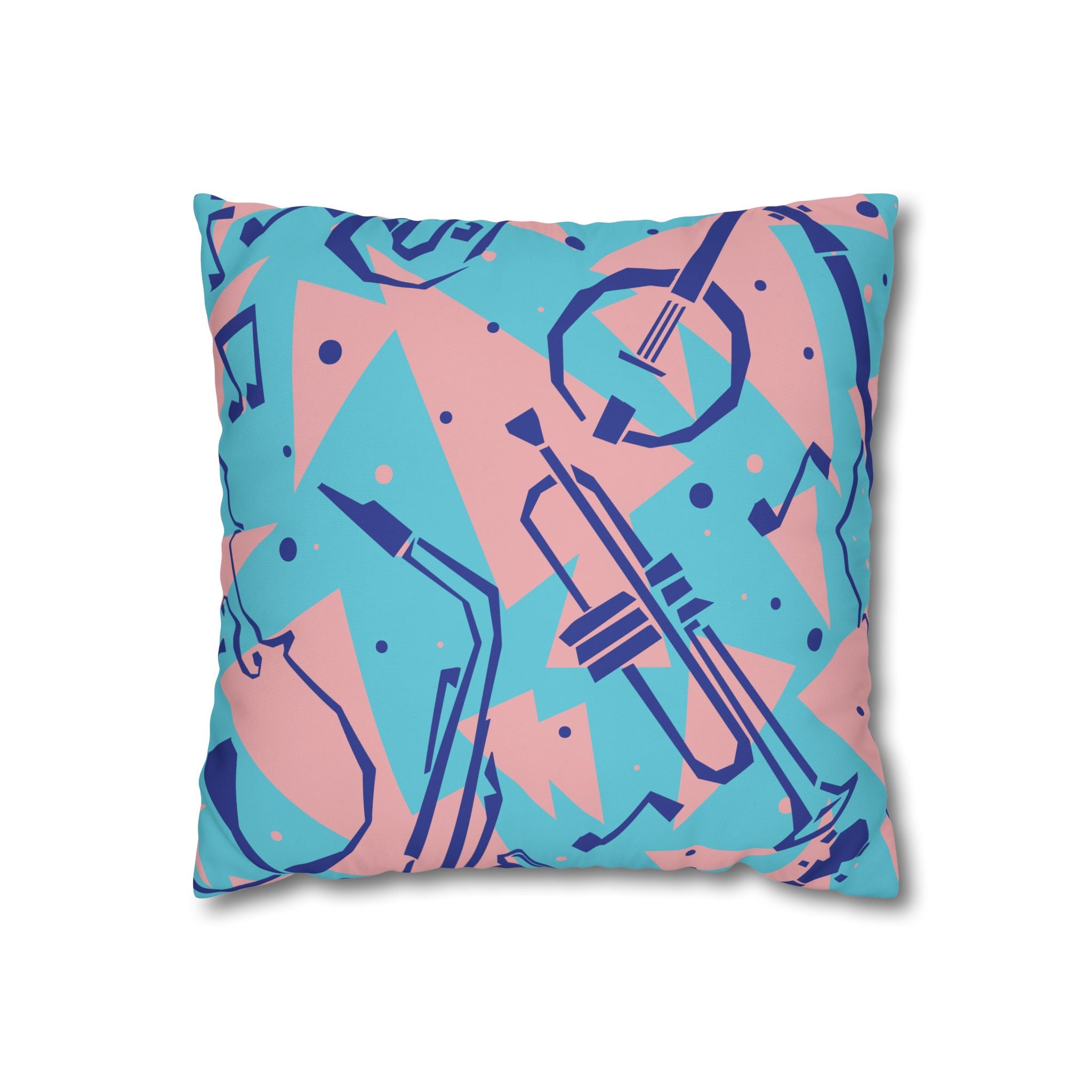 Retro Jazz Pillowcase - 80s Music Design