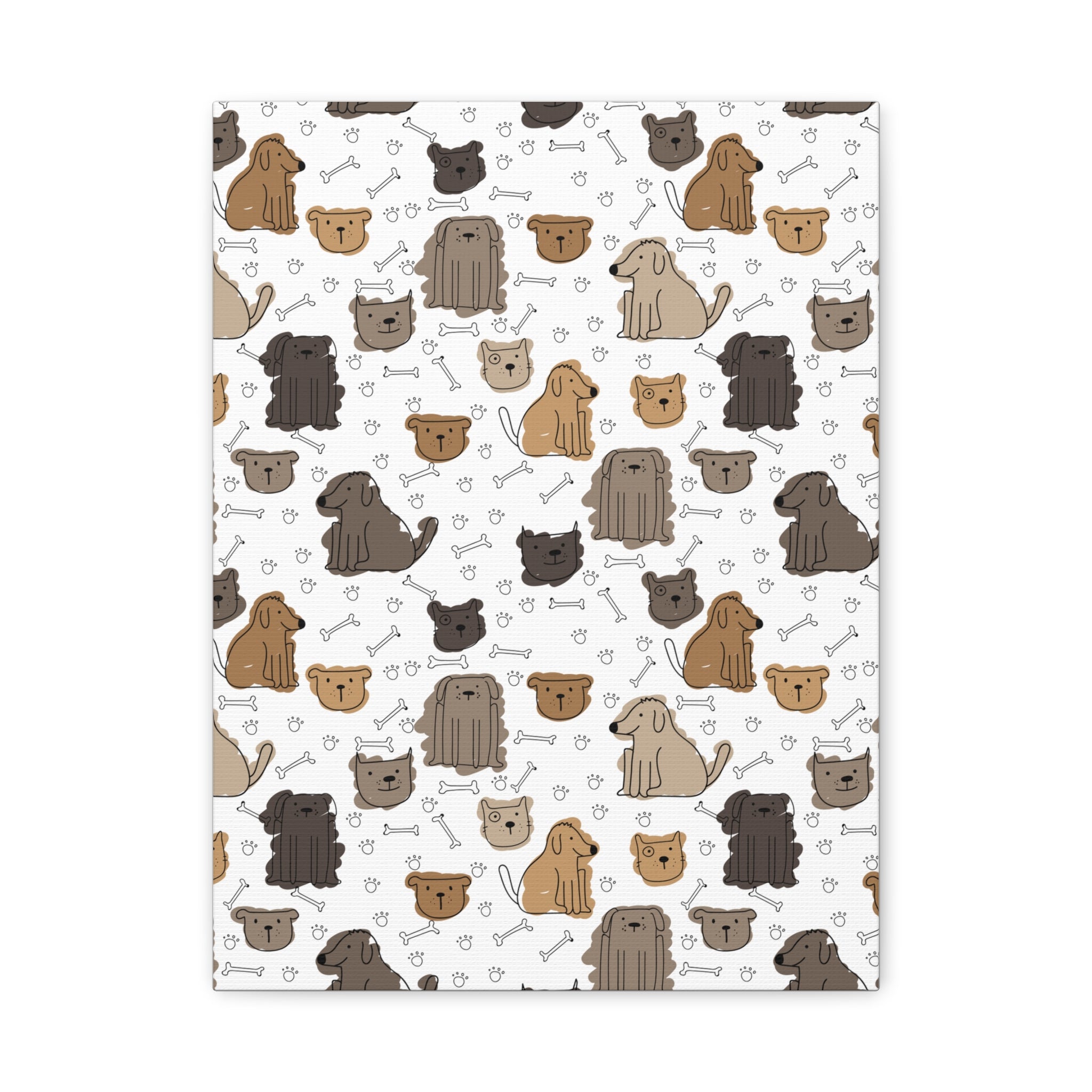 Cute Dogs & Cats Canvas Print