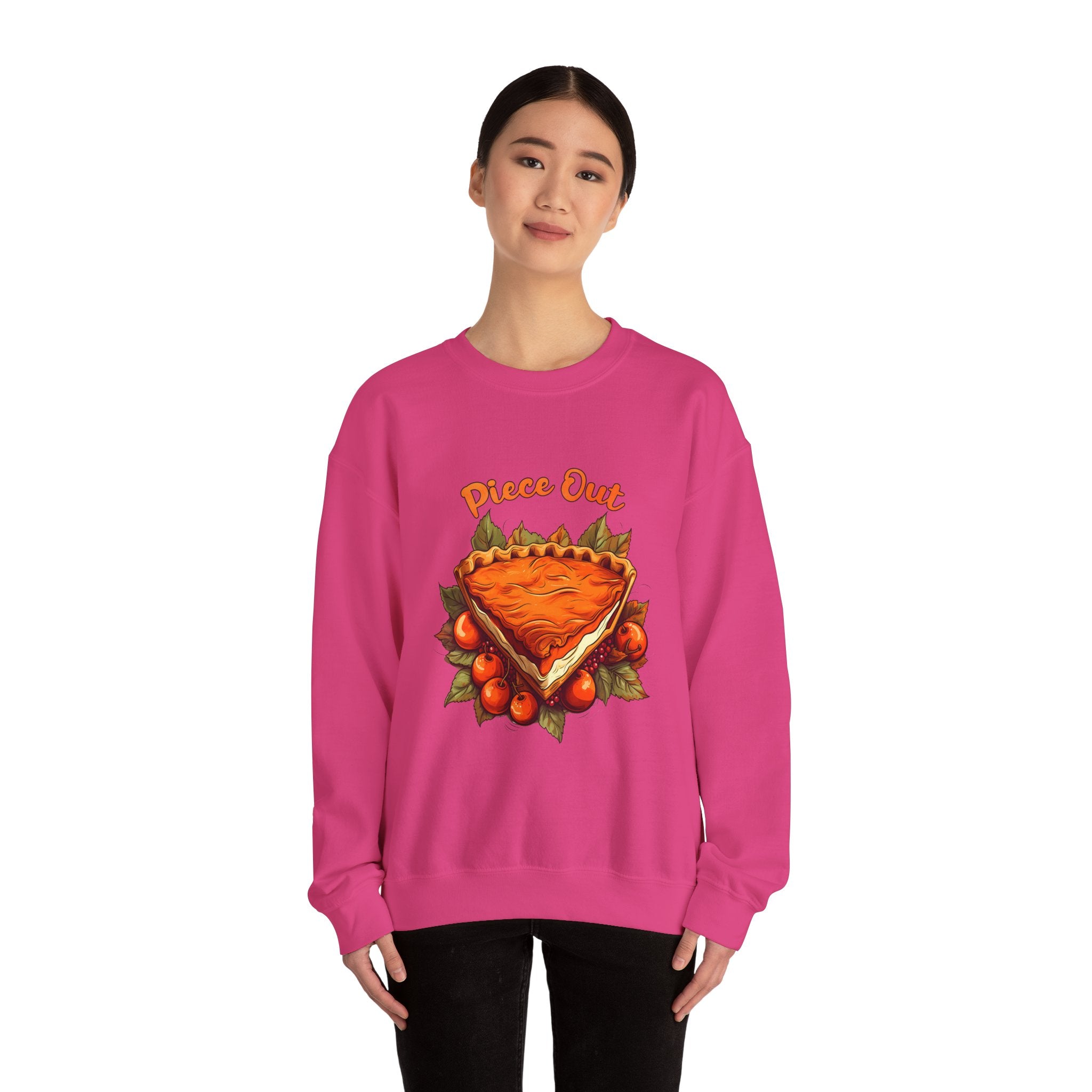 Piece Out Pumpkin Pie Thanksgiving Sweatshirt