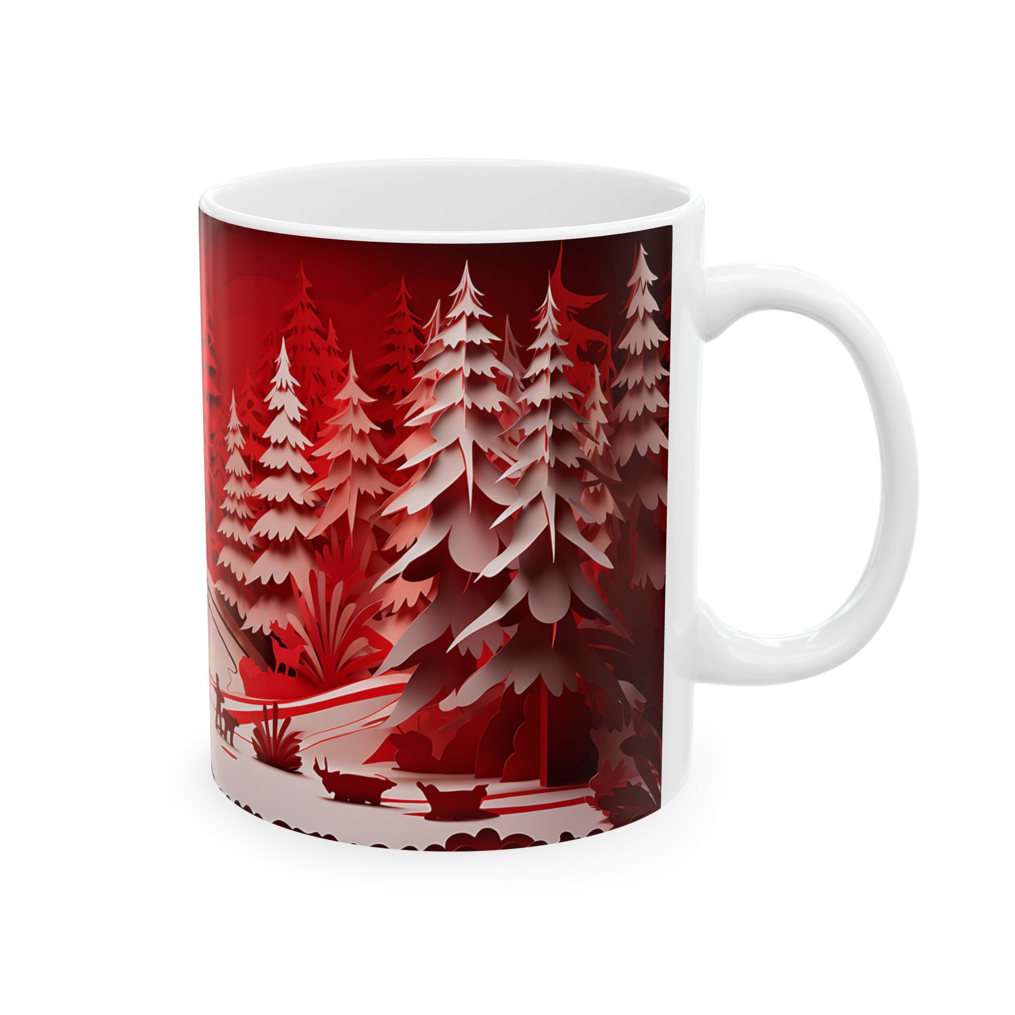 Winter Wonderland Paper Cut Mug