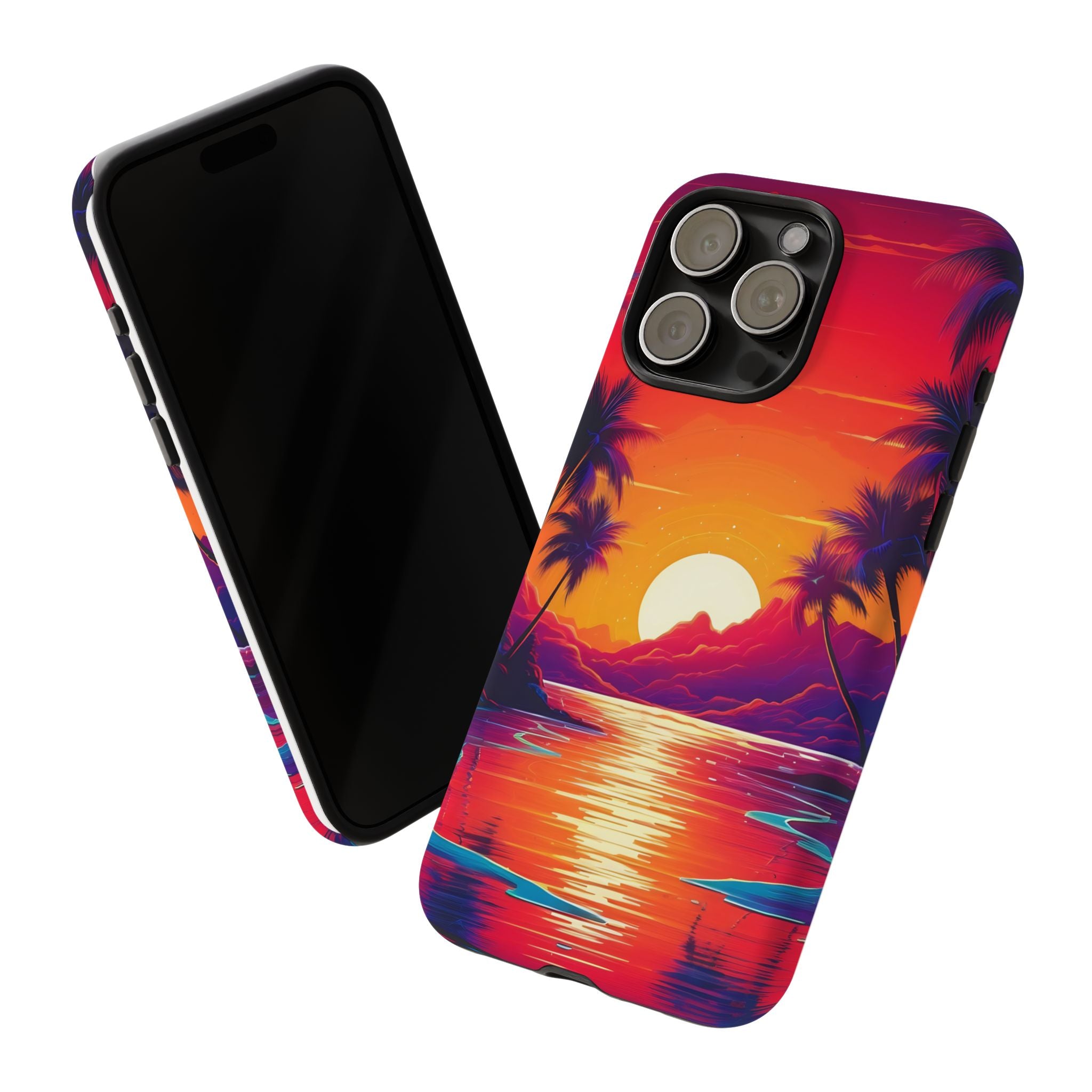 Sunset Beach Hexagon iPhone Case