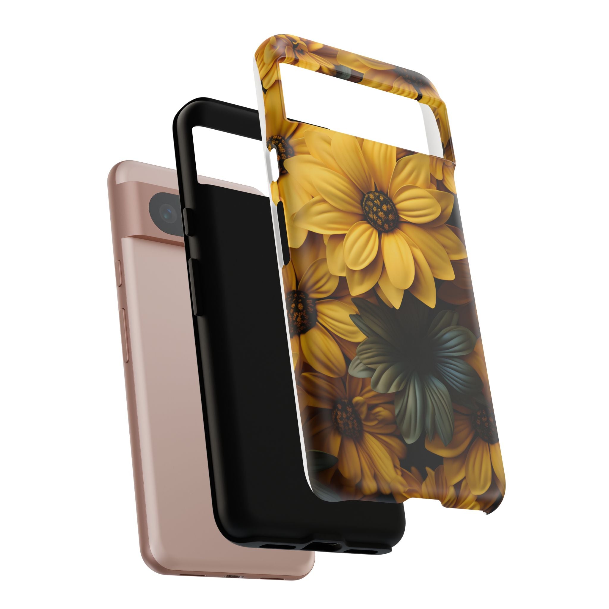 Golden Bloom Google Pixel Case (All Models) - Luxury Phone Cover