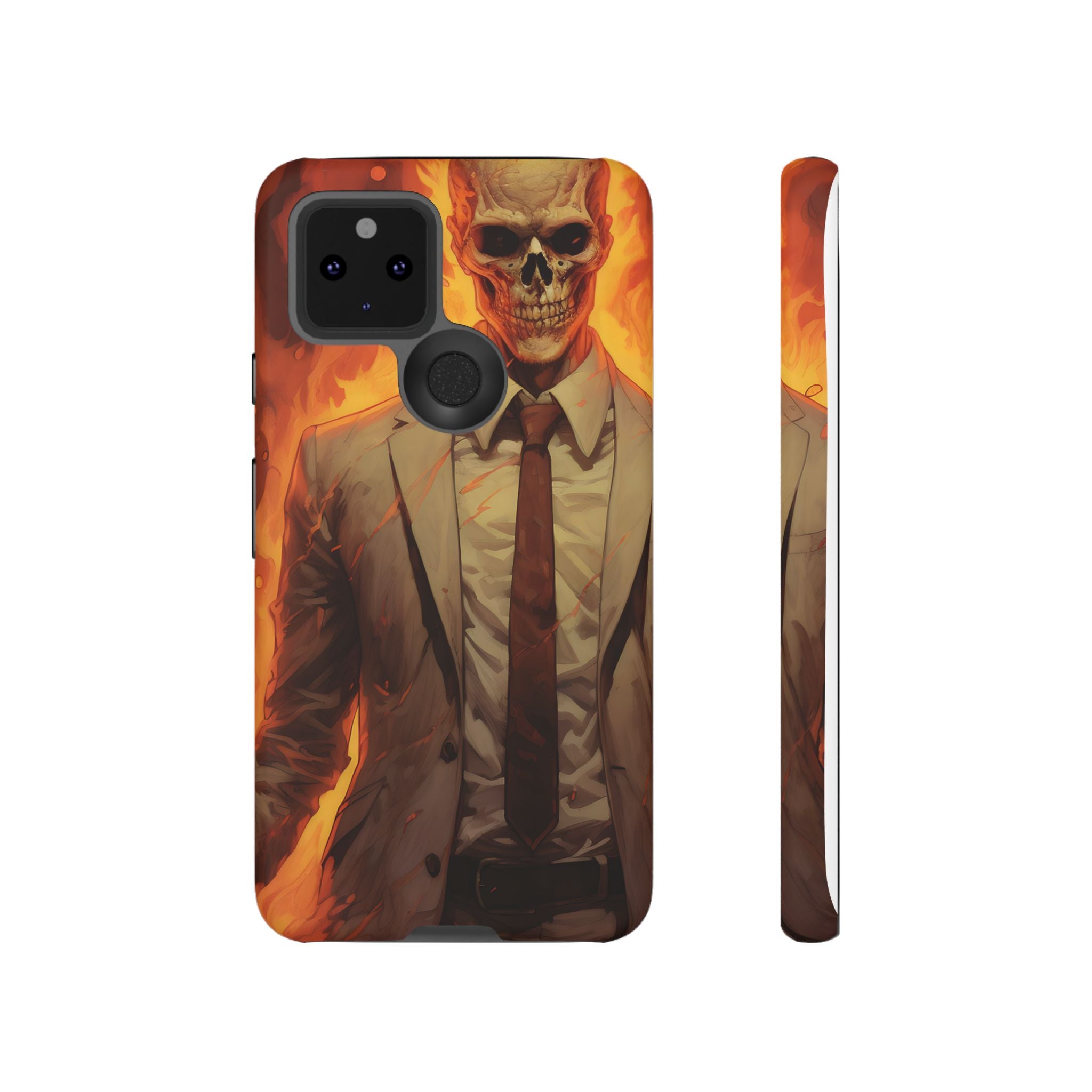 Fiery Skull Man Google Google Pixel Case (All Models)