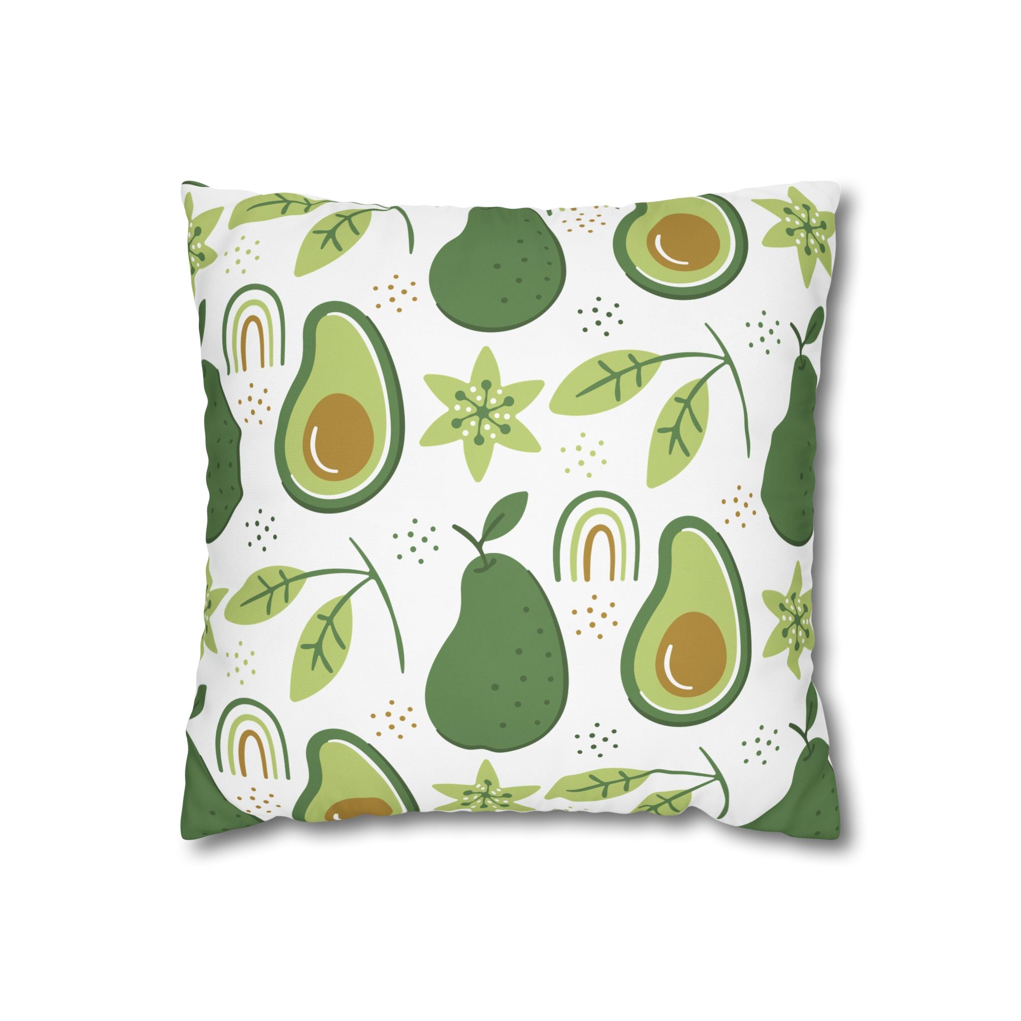 Avocado Leaf Pillowcase - Retro Green