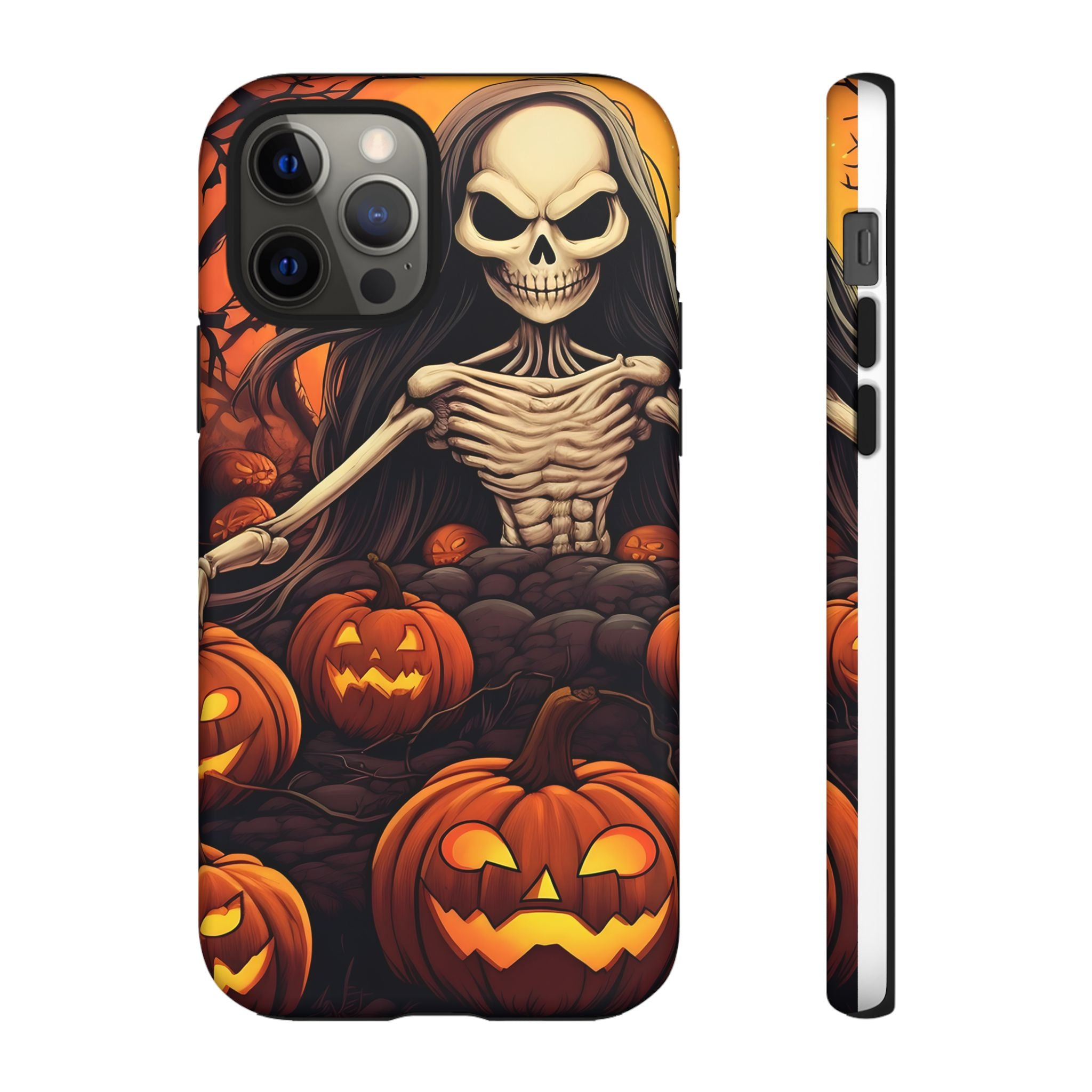 Spooky Skeleton Hexagon iPhone Case