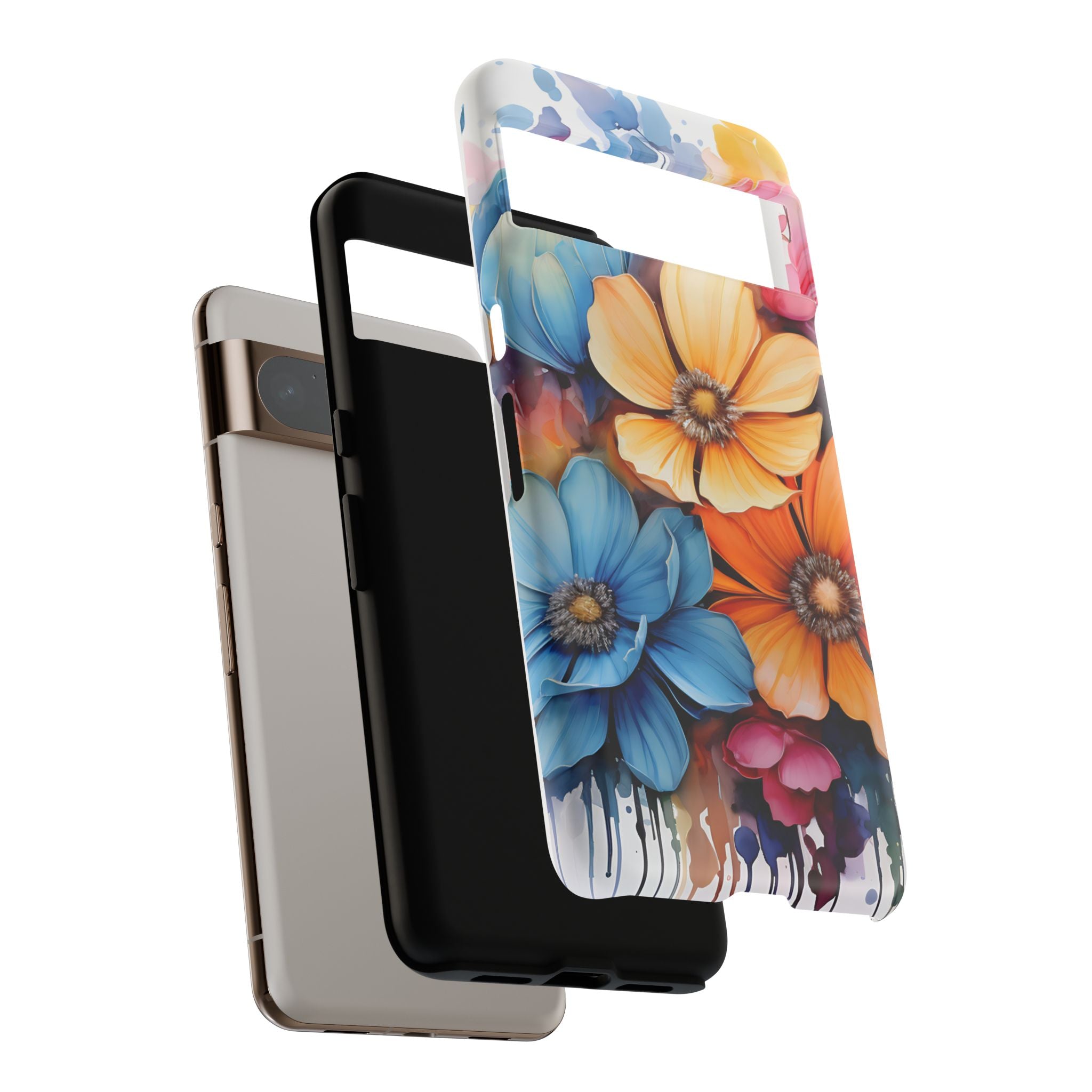 Vibrant Floral Watercolor Google Pixel Case (All Models)