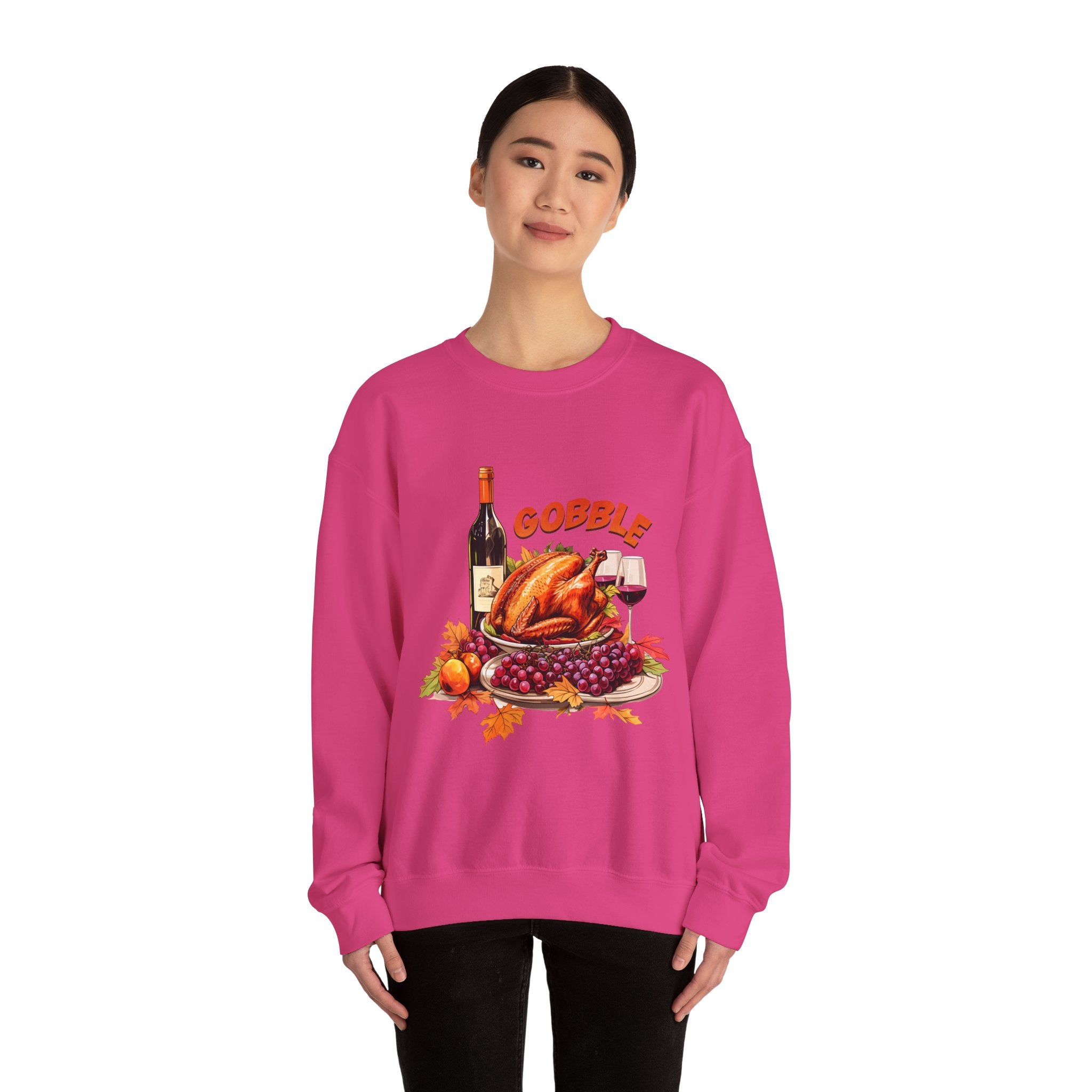 Gobble 'Til You Wobble Thanksgiving Sweatshirt