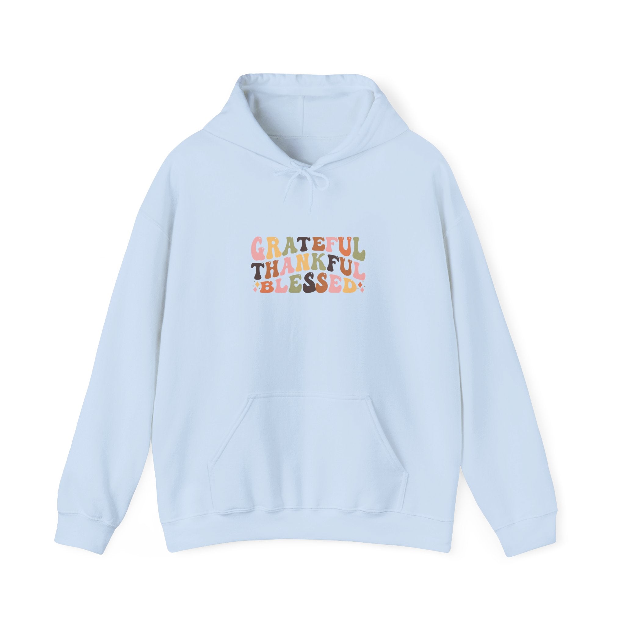 Grateful Thankful Blessed Thanksgiving Hoodie