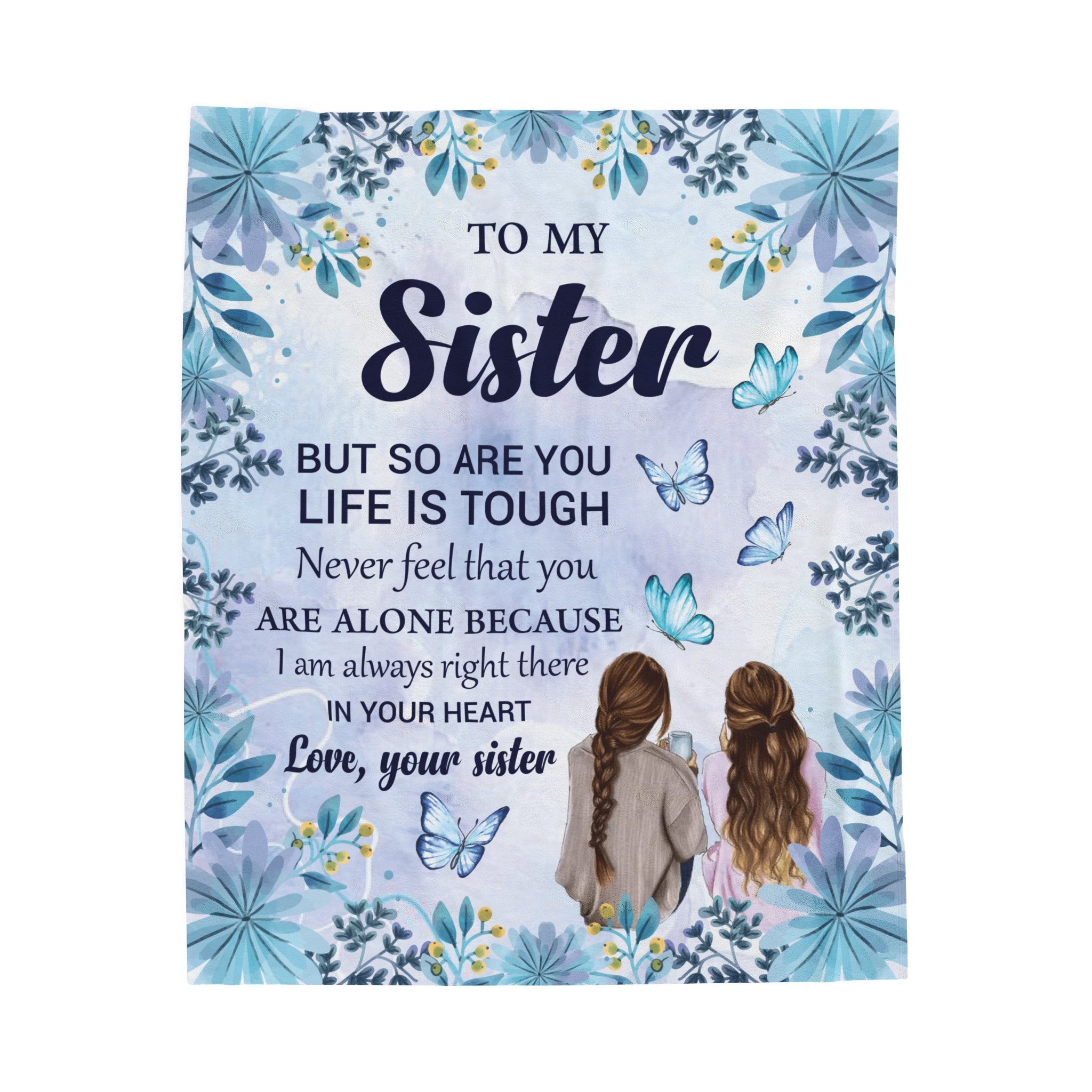 Sister Velveteen Blanket - Always in My Heart