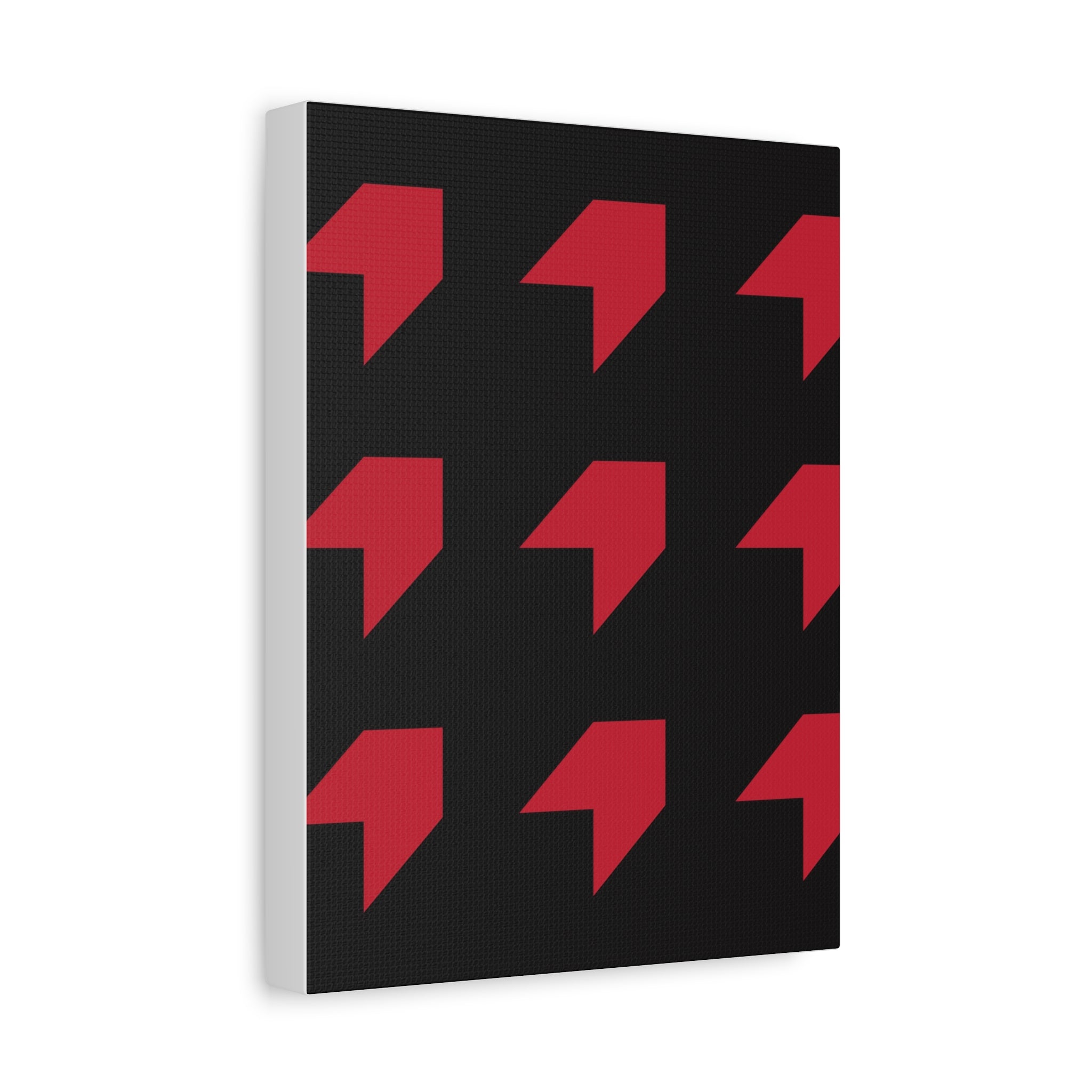 Red Geometric Arrow Canvas Art