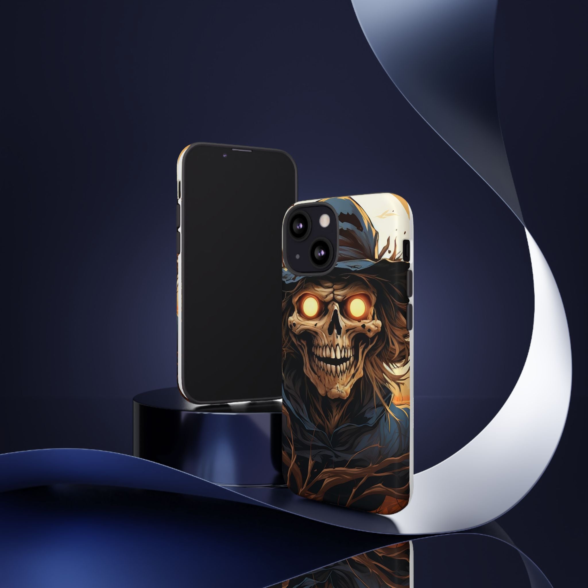 Eerie Scarecrow Hexagon Stone iPhone Case