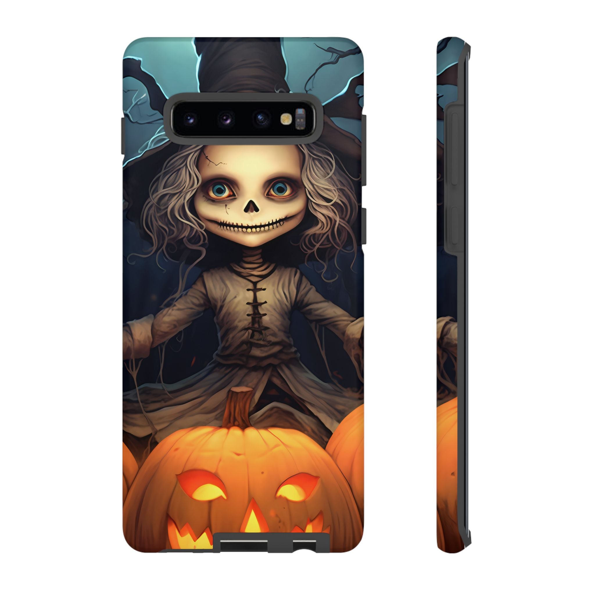 Spooky Skull Girl Halloween Samsung Case