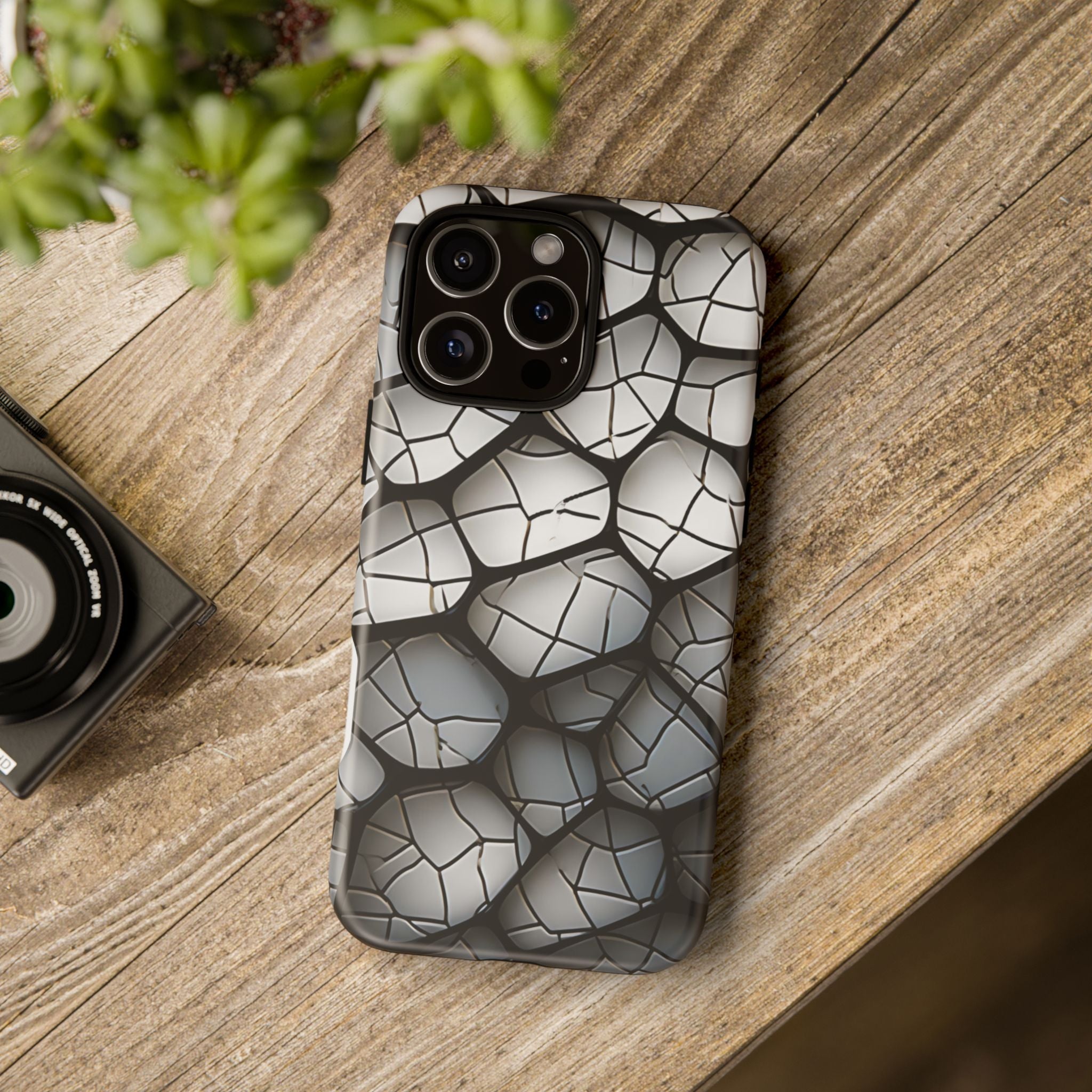 Abstract Mosaic iPhone Case - Textured & Chic