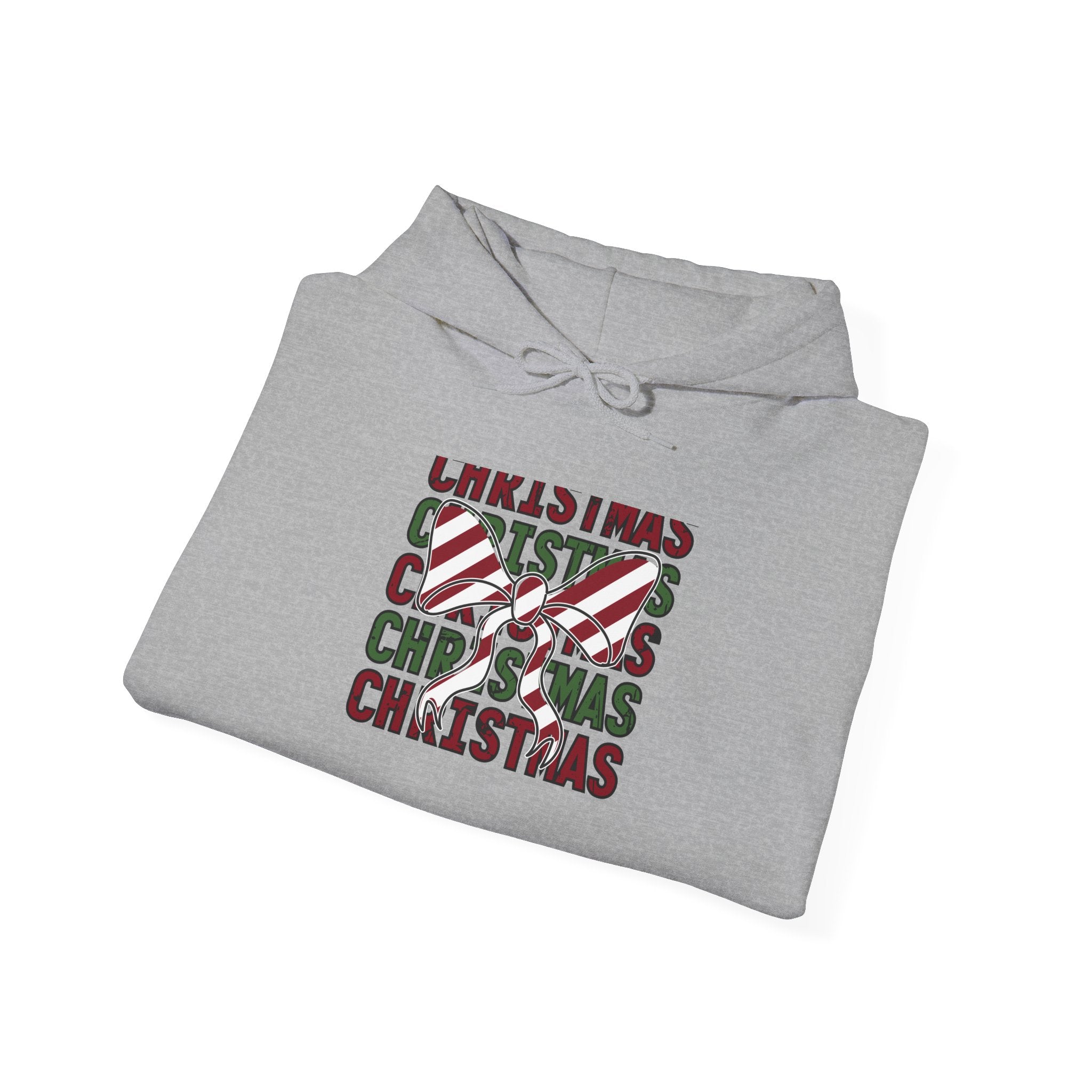 Candy Cane Bow Christmas Hoodie