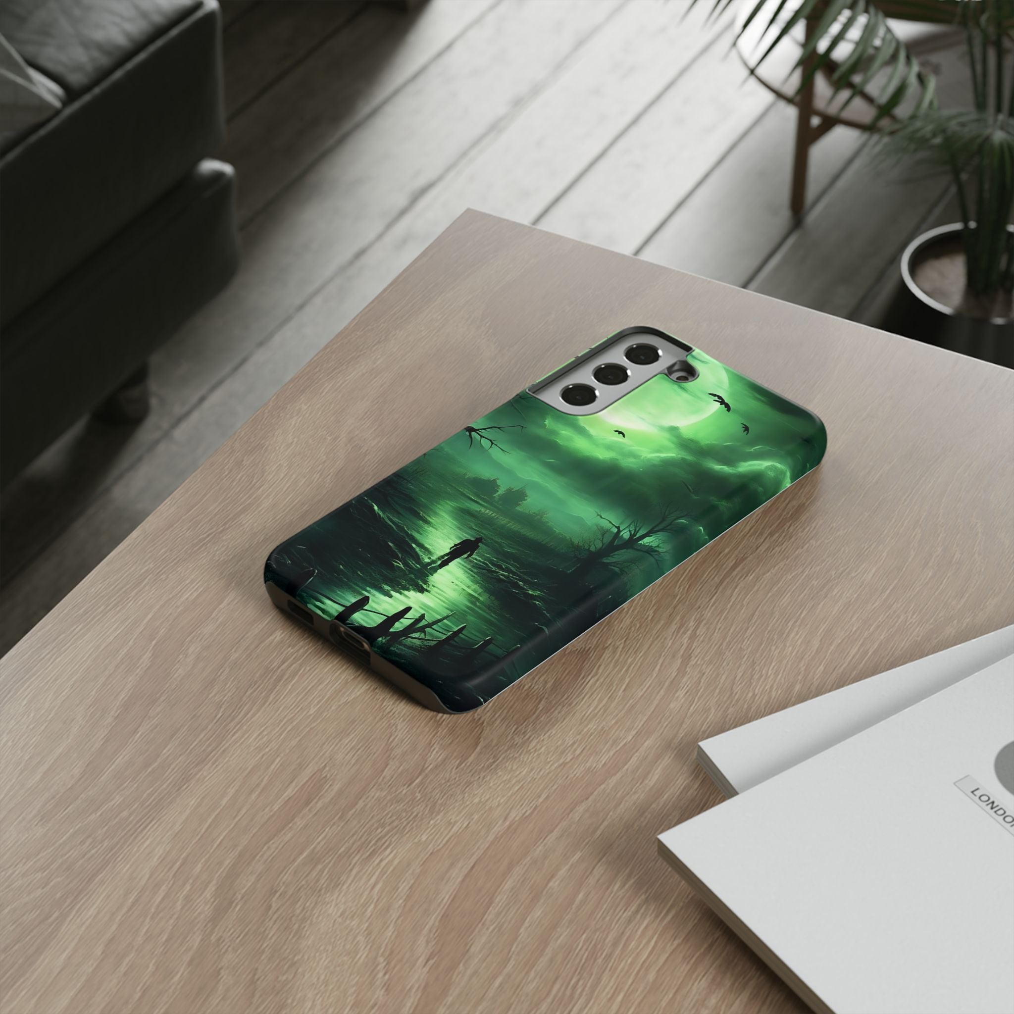 Eerie Swamp Moon Samsung Case