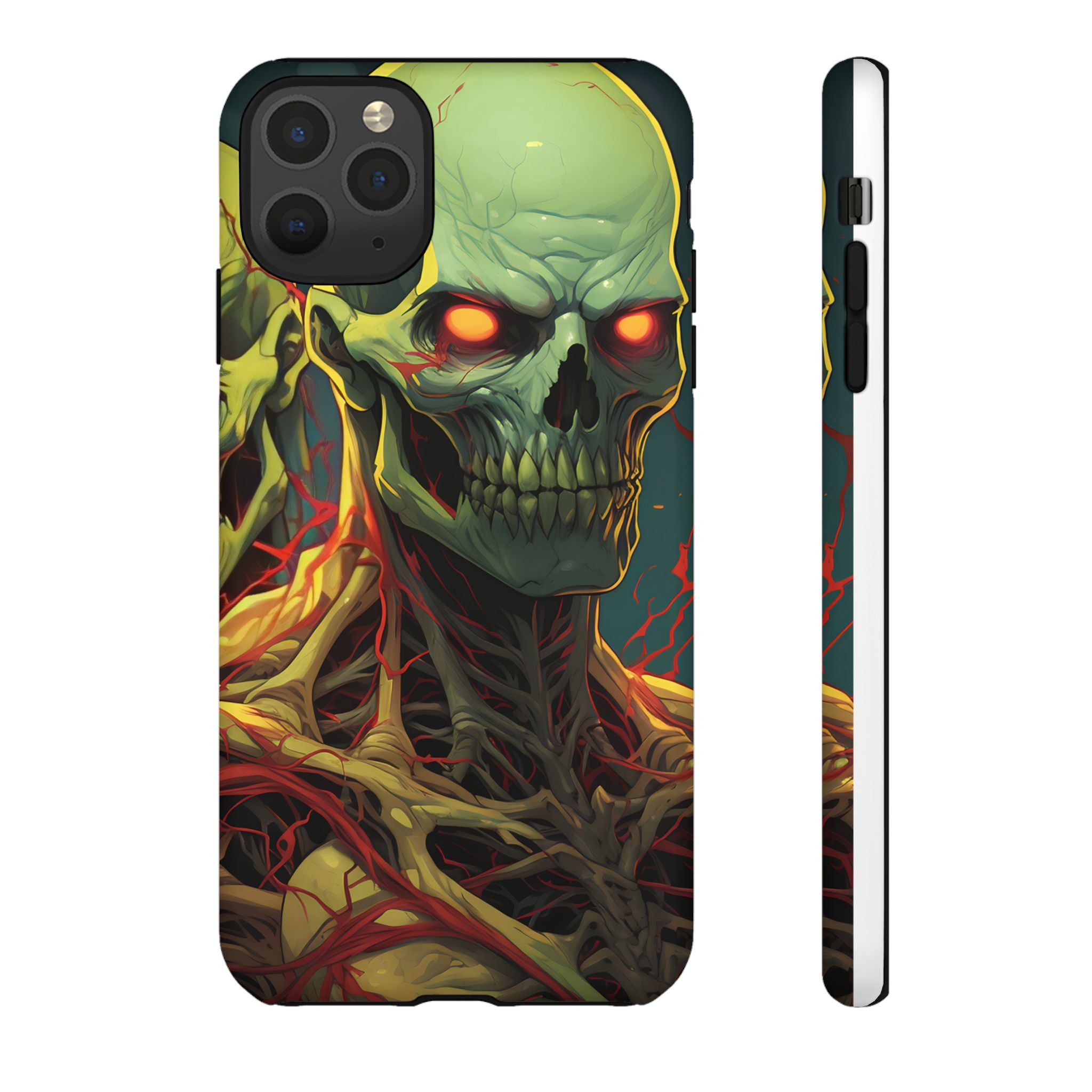 Glowing Skull Hexagon iPhone Case