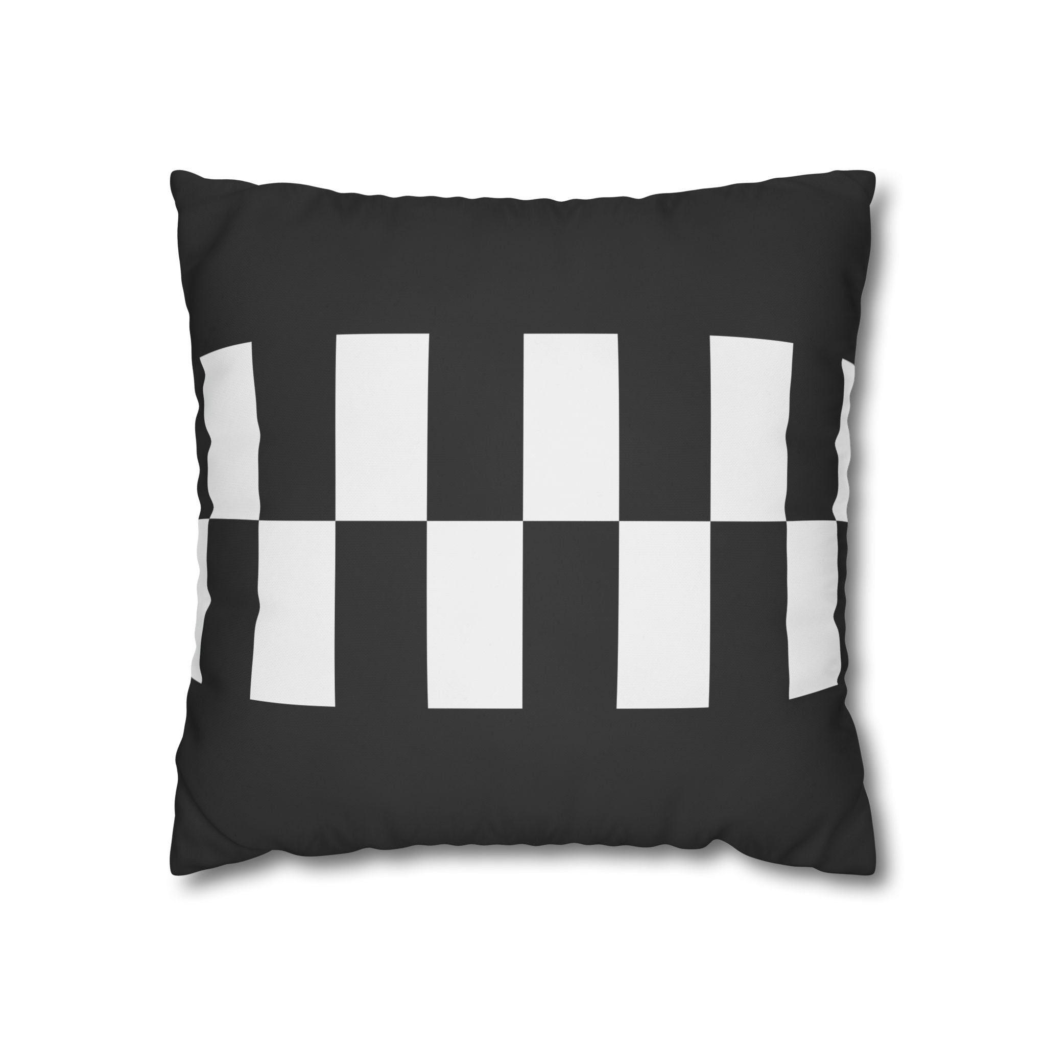 Black & White Checkered Pillowcase