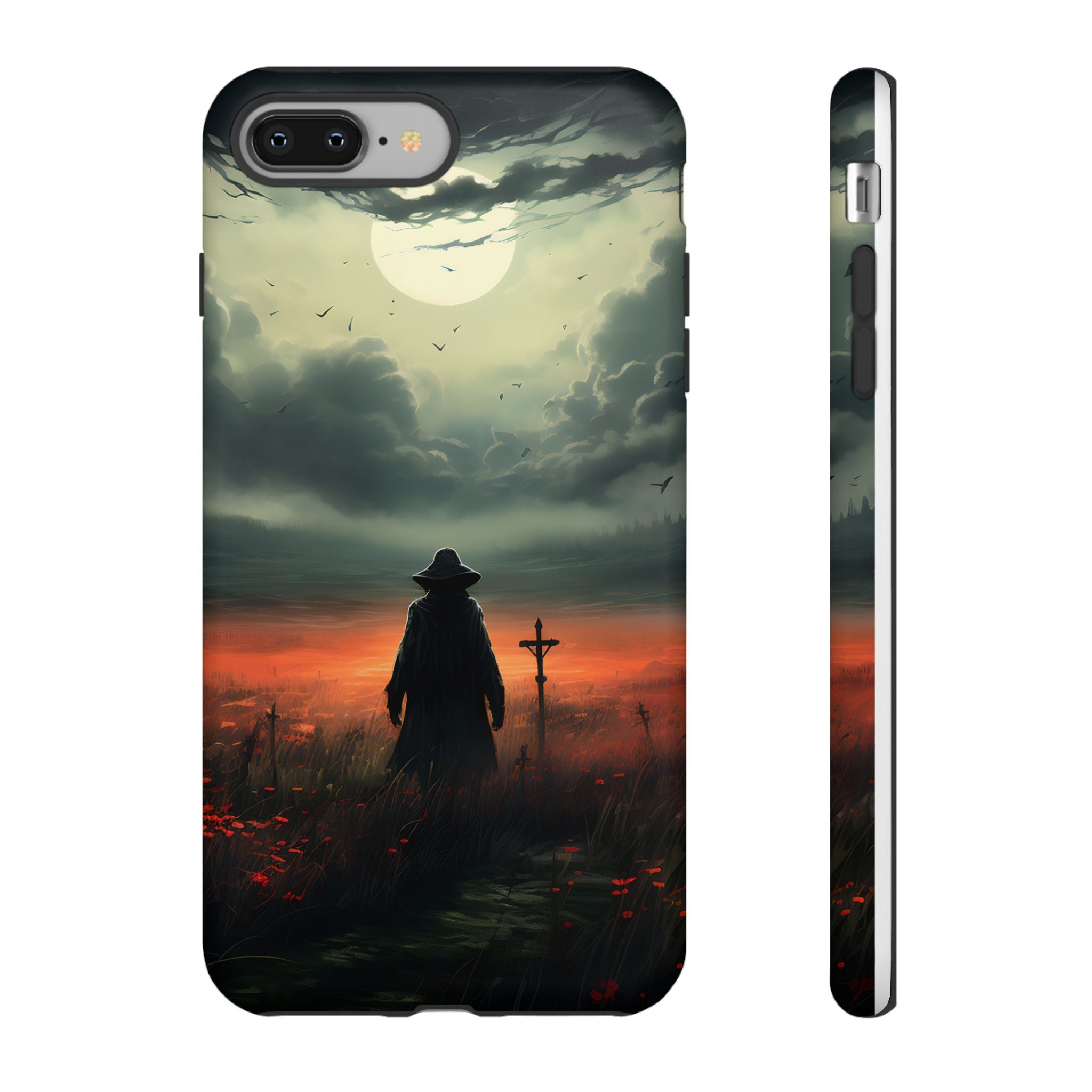 Haunted Field Hexagon Stone iPhone Case