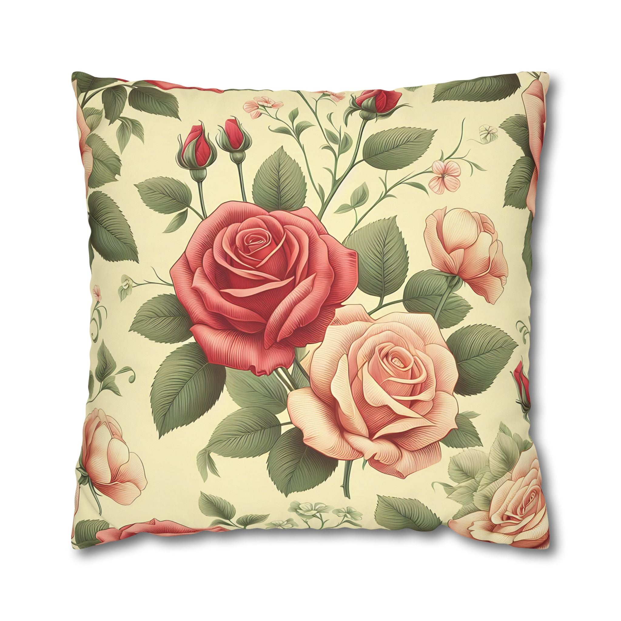 Vintage Rose Pillowcase - Floral Charm